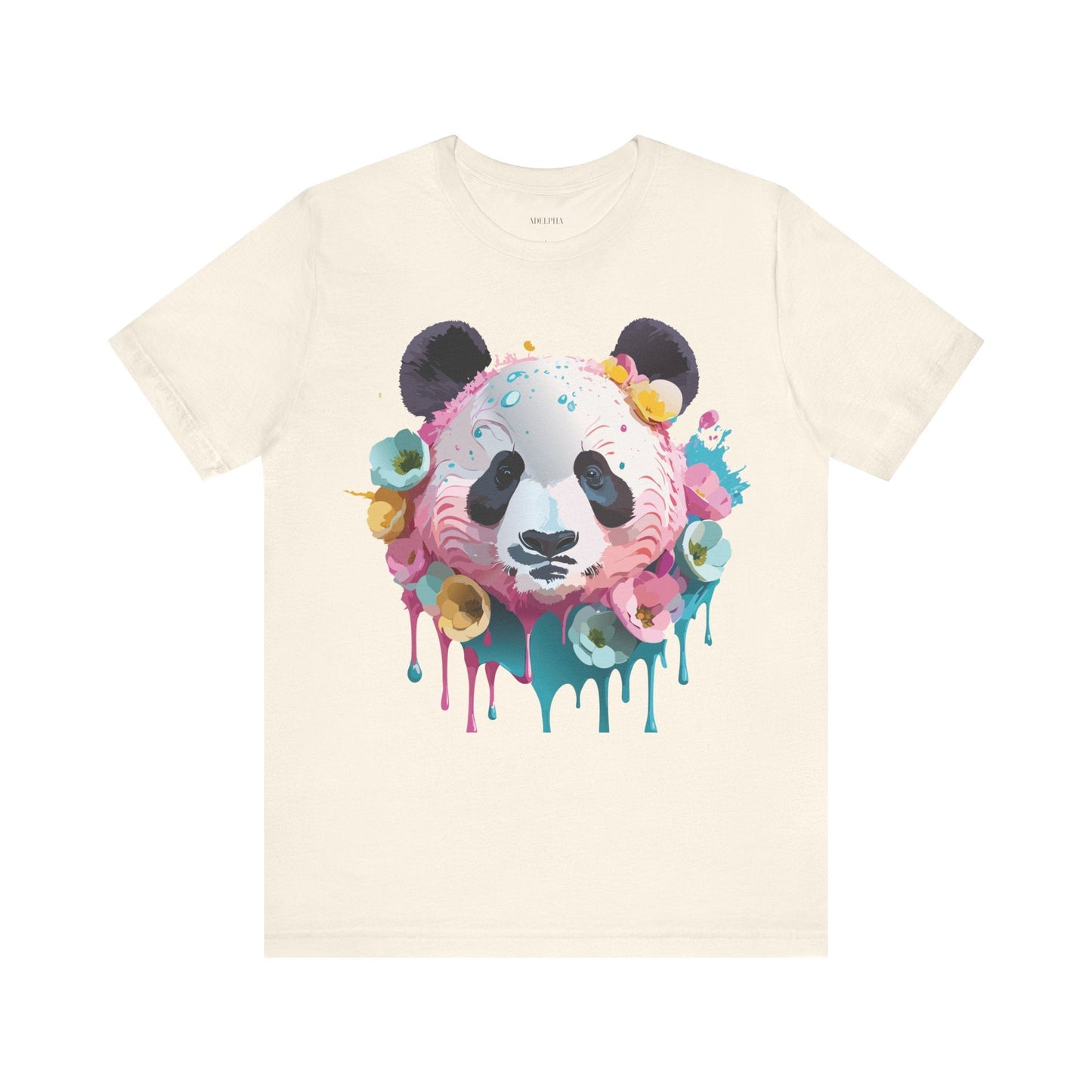 Panda Graphic Unisex 100 Cotton Vintage Art with Animal T-Shirt 6