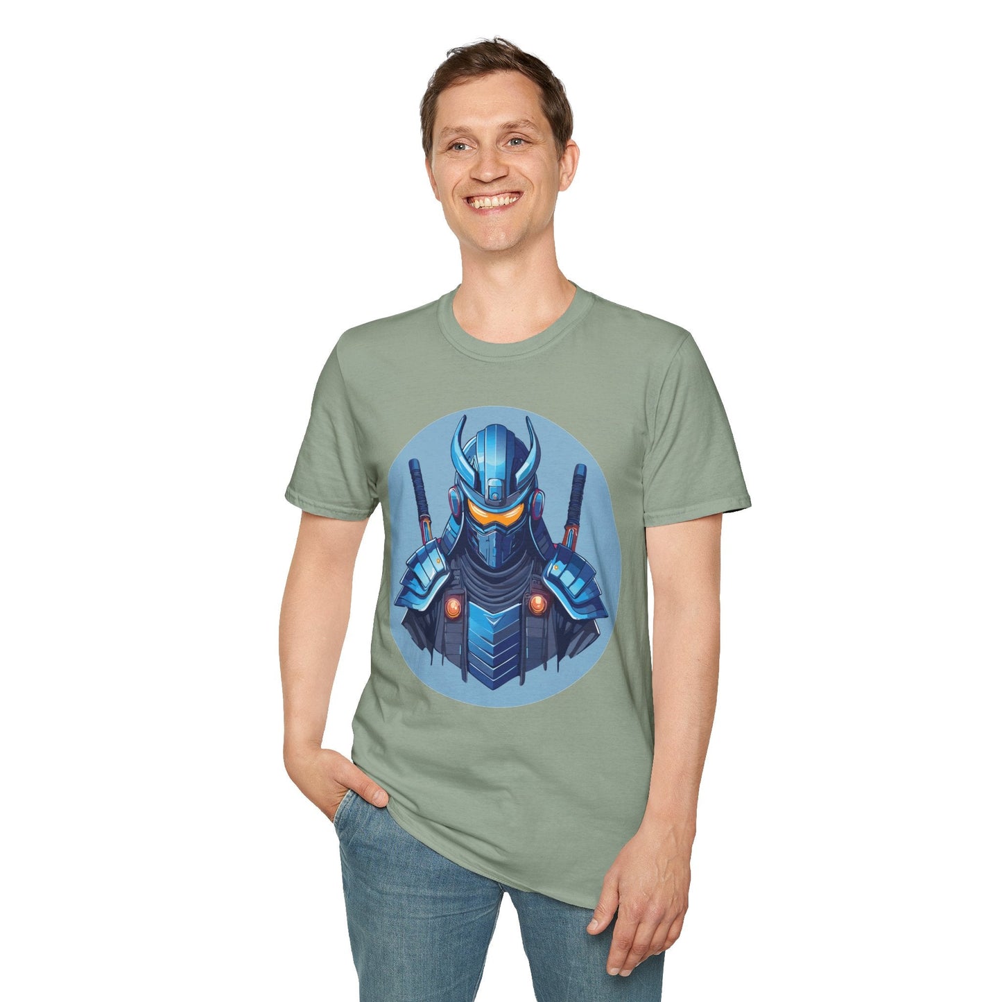 Samurai Shirt Unisex Softstyle T Shirt 100 Percent Ring Spun Cotton Gildan 64000