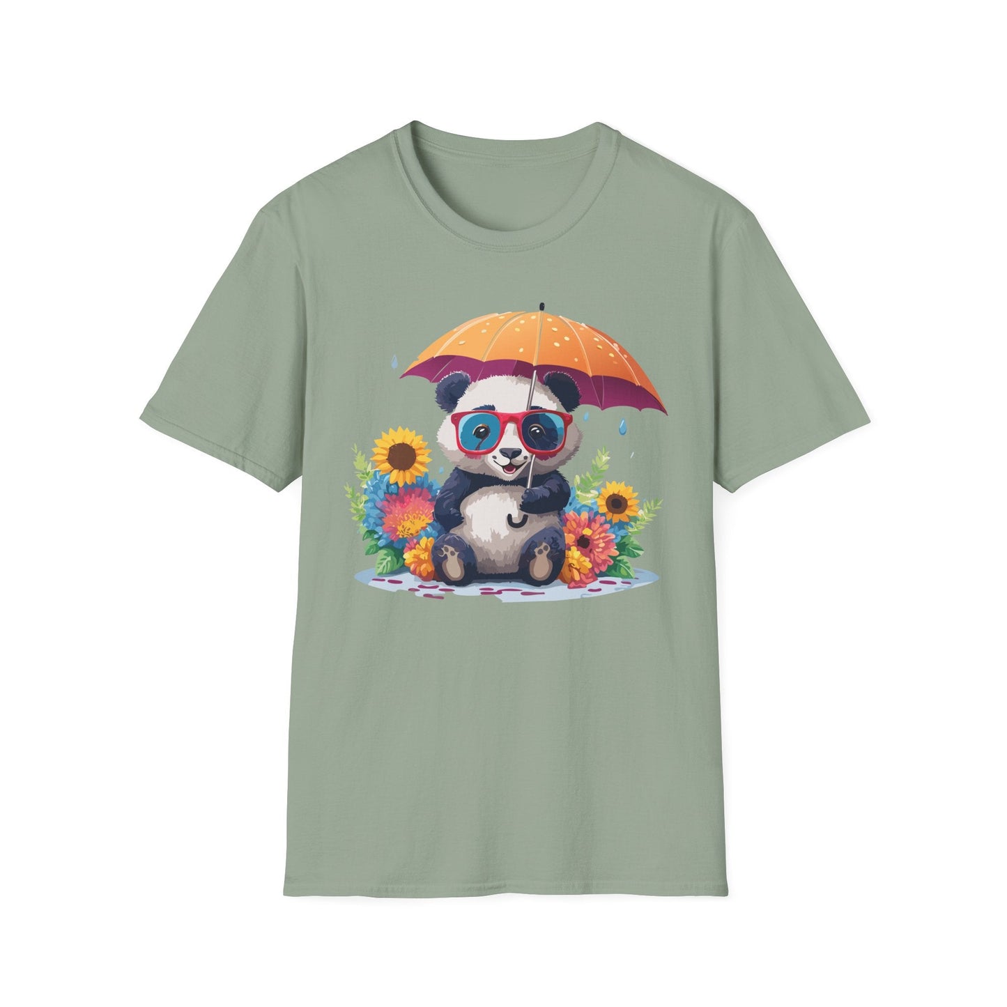 Panda Shirt Unisex Panda Tee Animal Graphic T Shirt Softstyle 64000 Cotton Breathable Everyday