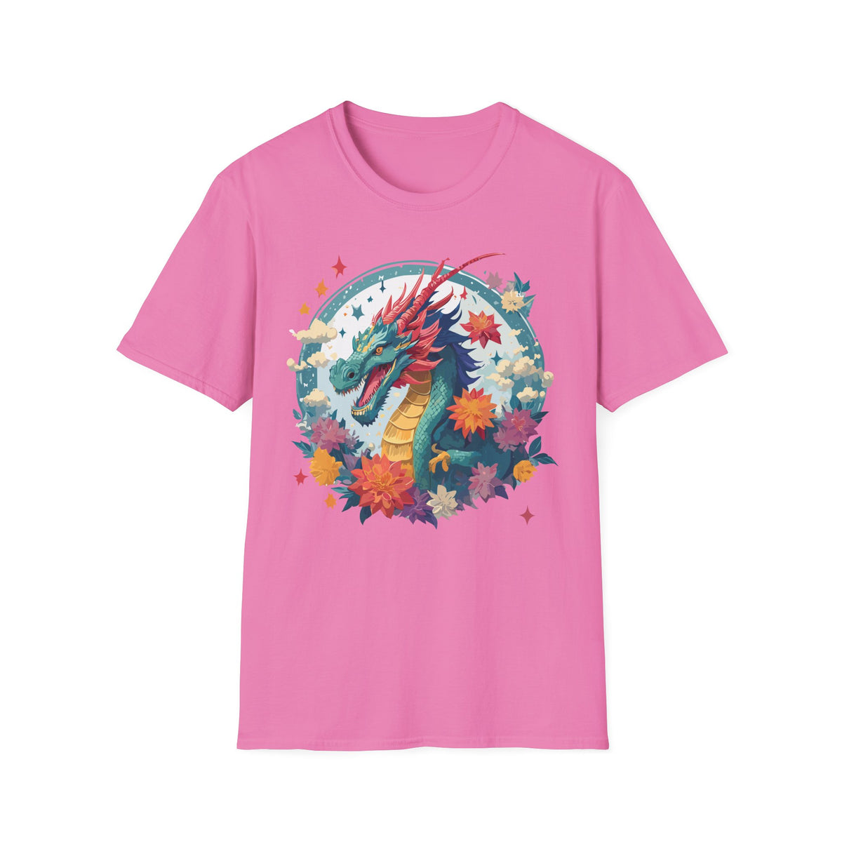 Dragon Graphic Tee Gildan Unisex 100 Cotton Tee Shirt with Animal a41