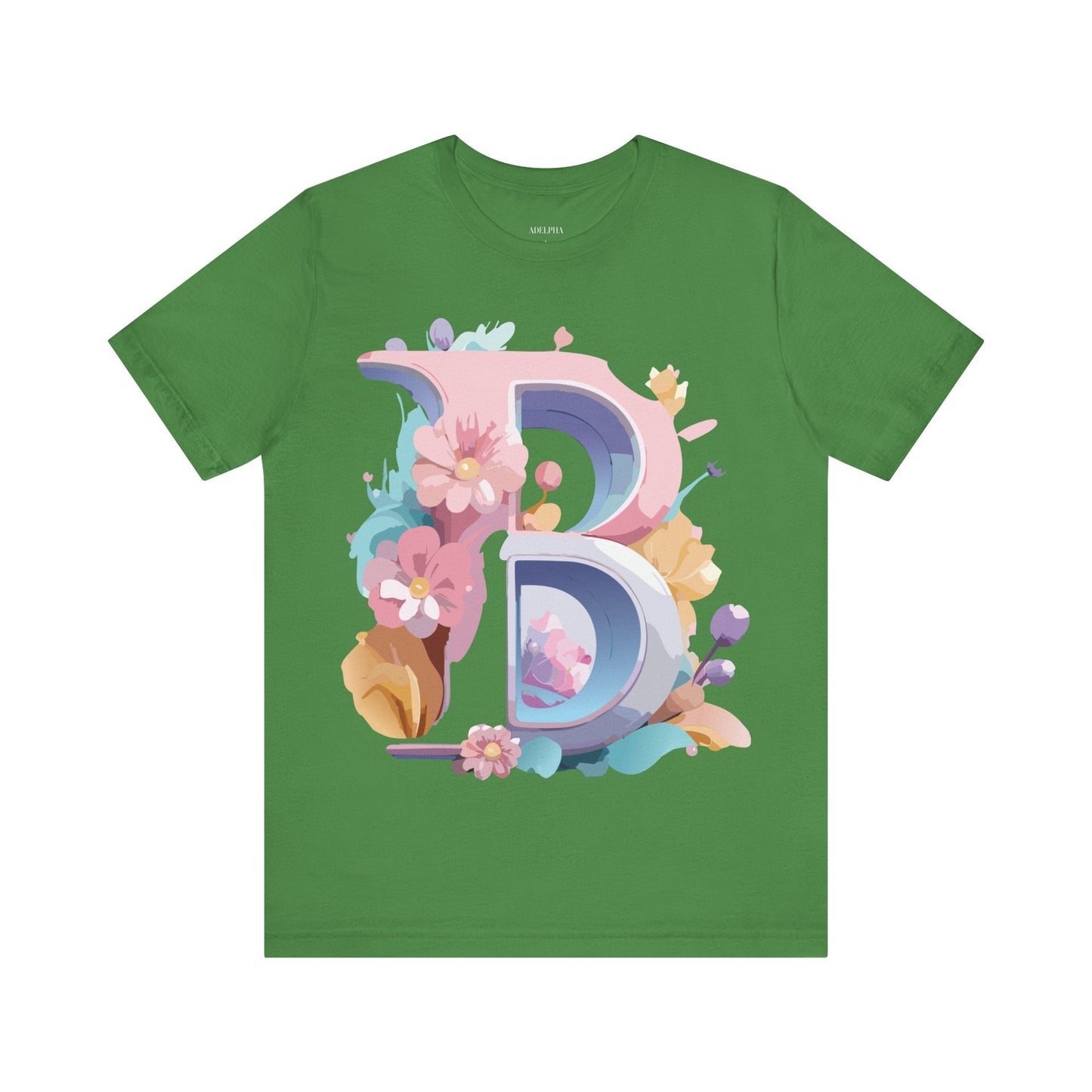 Letter B Shirt Graphic Tee Unisex Vintage Inspired Artwork Adelpha Art Design Short Sleeve