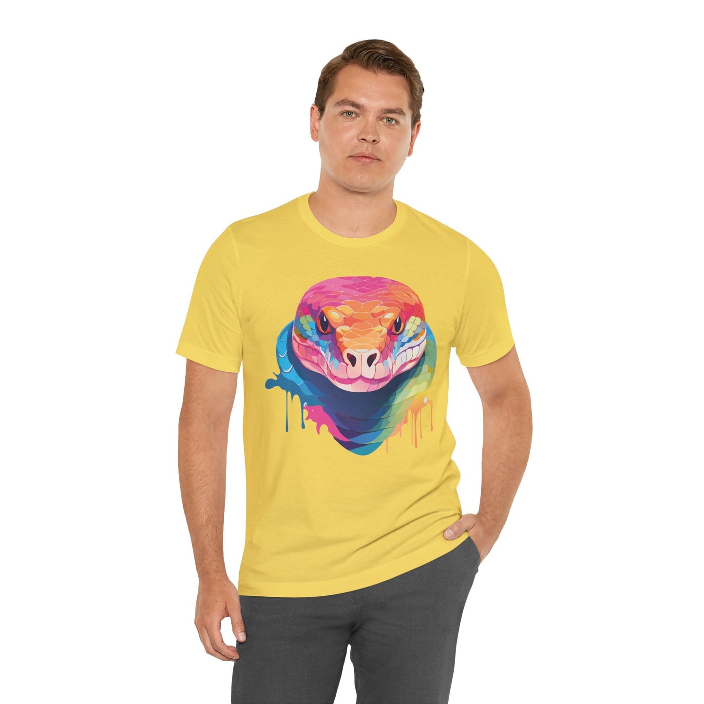 Unisex Animal Shirt With Art Design Wild Animals Graphic Print Casual Short Sleeve Tee