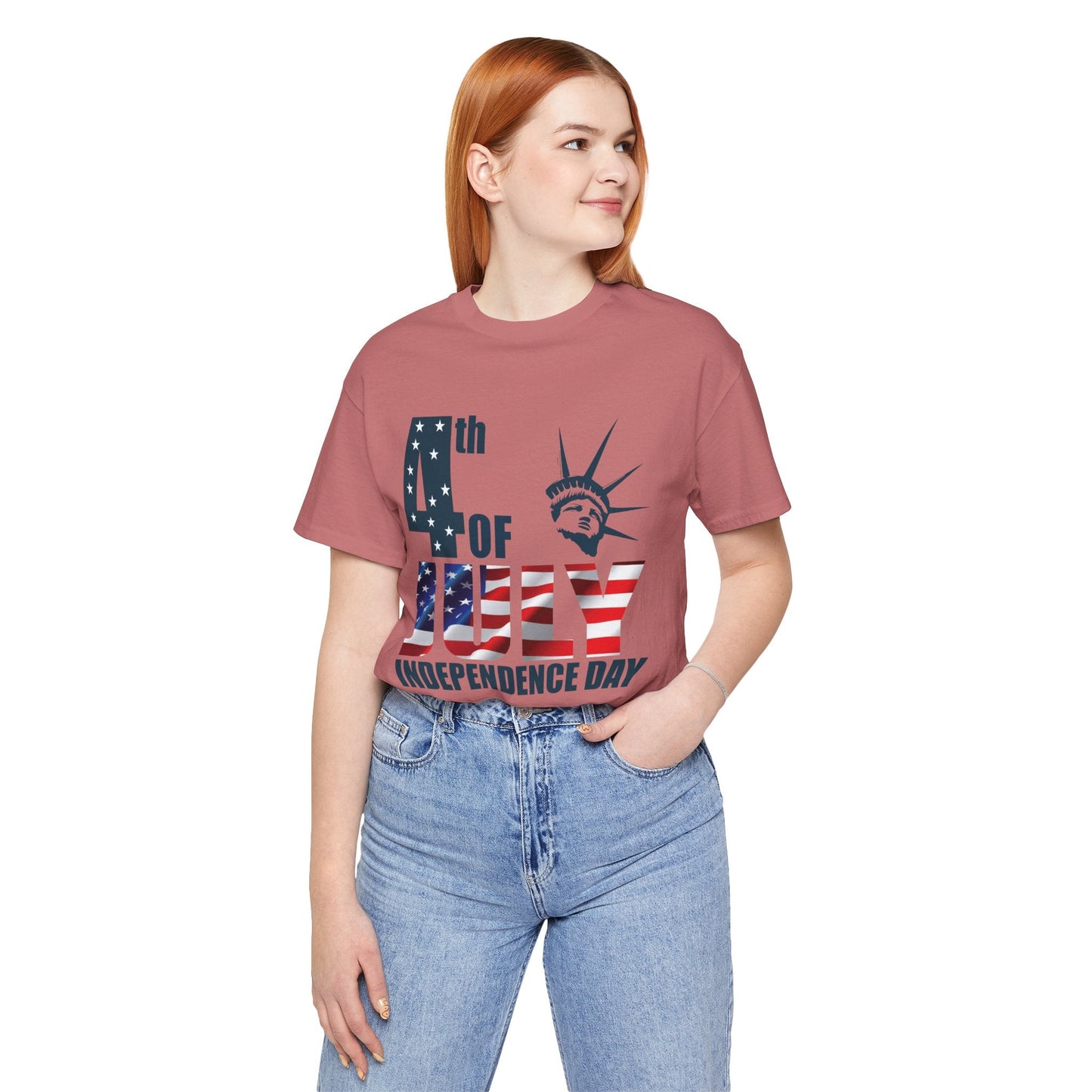 Independence Day Graphic Unisex Cotton T-Shirt 026