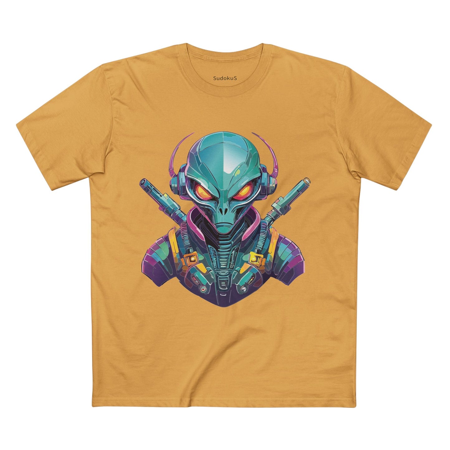 Aliens Graphic Unisex 100 Cotton Staple Tee 6