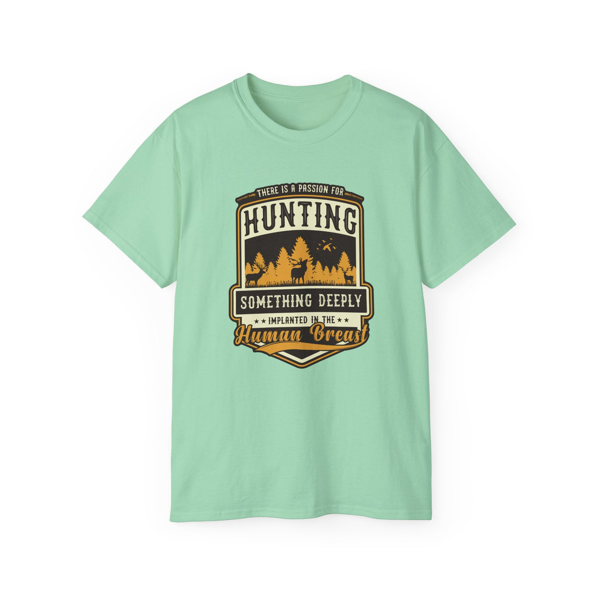 Hunting Badge Graphic Tee | Forest Trees Camper Outdoors