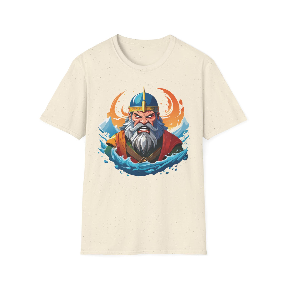 Viking Sea King T-Shirt | Norse Warrior Helmet Illustration