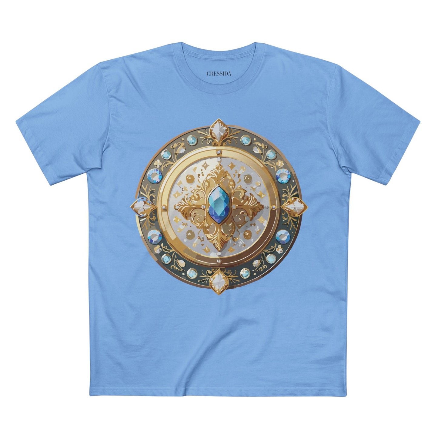 Medallion Graphic T-Shirt Unisex 100 Cotton With Gold Art Design Medal Tee 18
