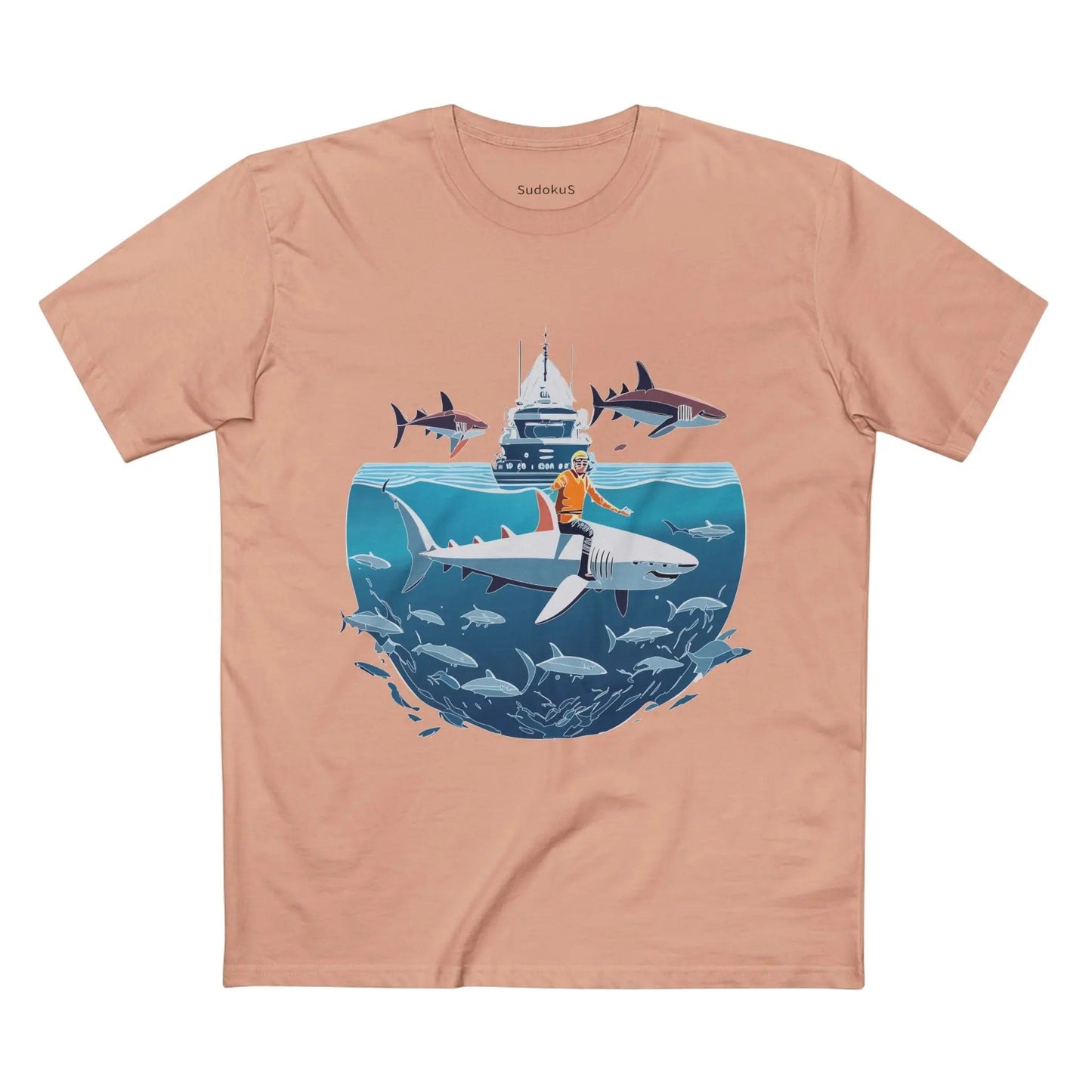 Ocean Coast Graphic Unisex 100 Cotton Staple Tee 5
