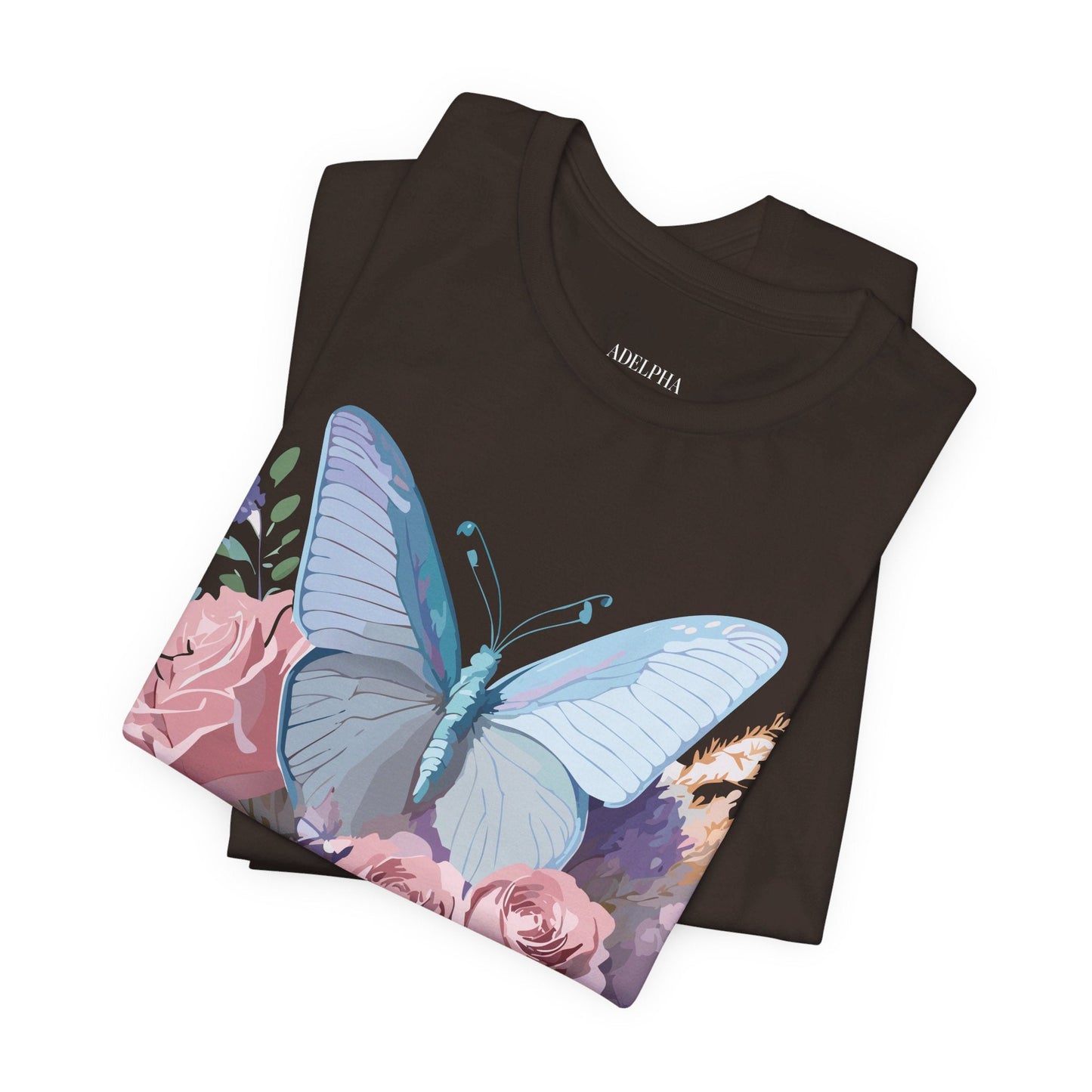 Butterfly Graphic Tee Unisex Jersey Short Sleeve Adelpha Vintage Art Design