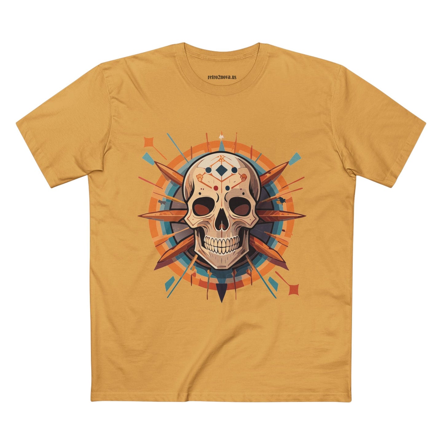 Skull And Skeleton Shirt SS20 Unisex Premium Cotton Tee With Original Art Design Retro2Nova