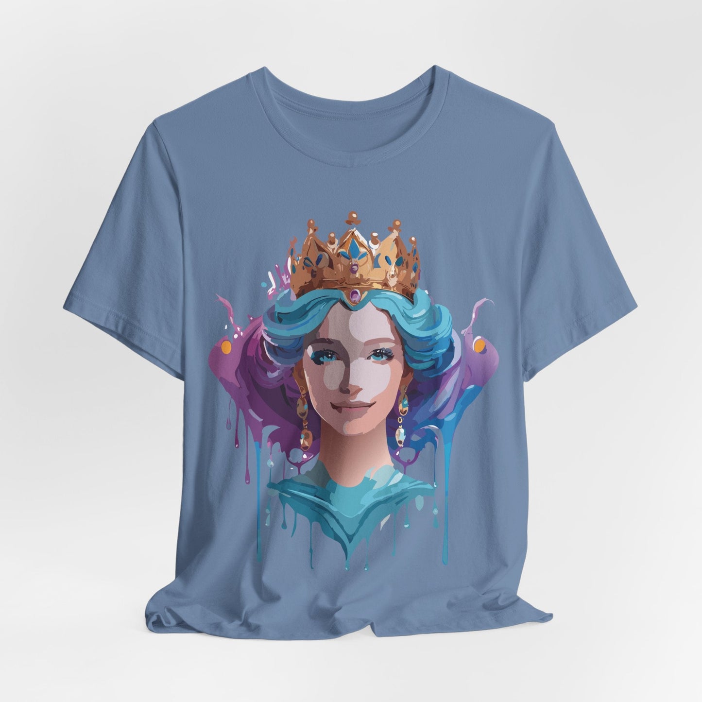 Queen Woman Portrait Graphic Unisex 100 Cotton Vintage Artwork Tee 1