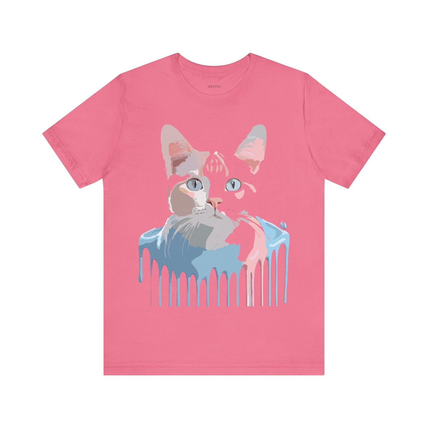 Adelpha Cat Graphic T Shirt Unisex Short Sleeve Vintage Artwork Tee