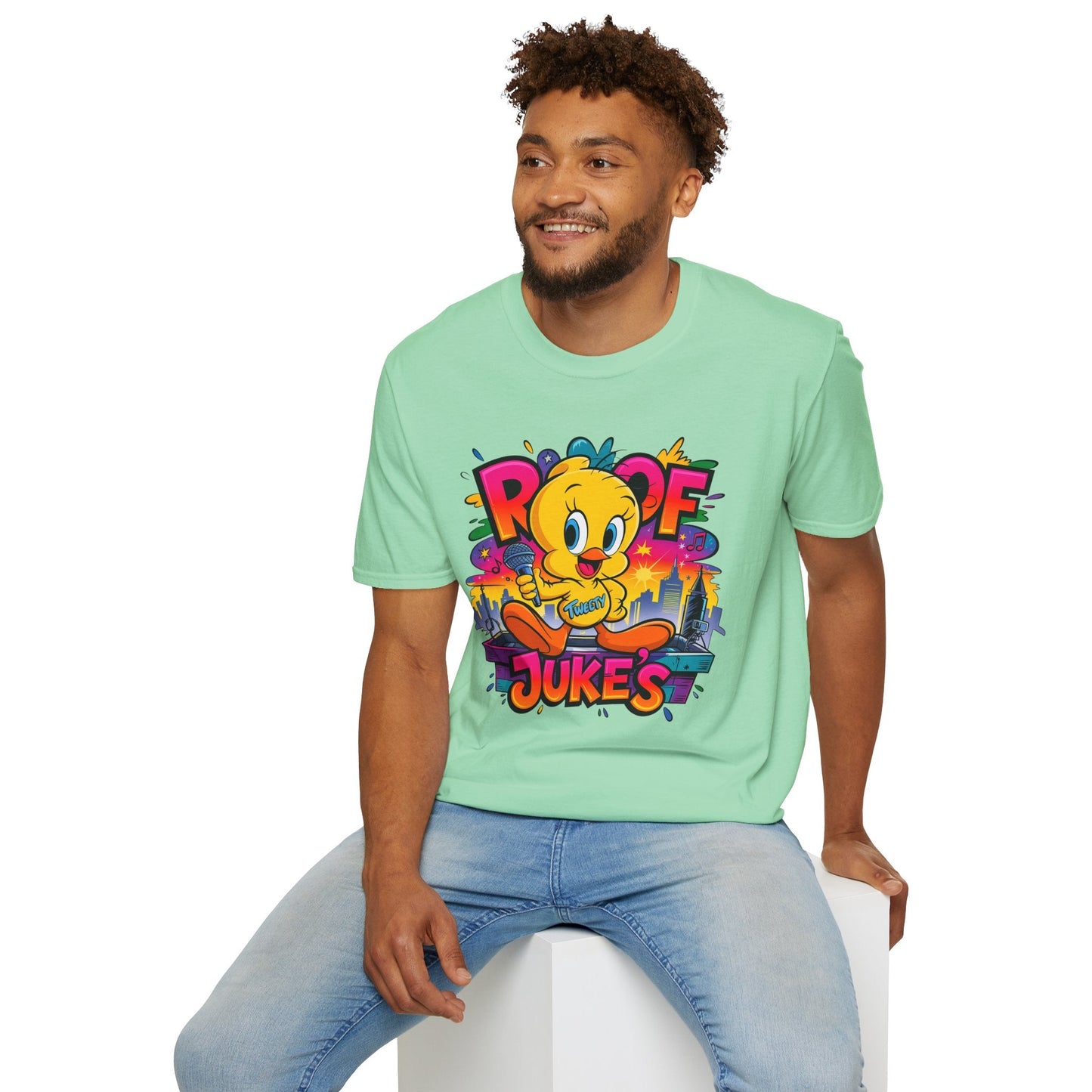 Unisex Cartoon T Shirt With Animation Design Versatile Funny Animals Tee Shirt Gildan Softstyle
