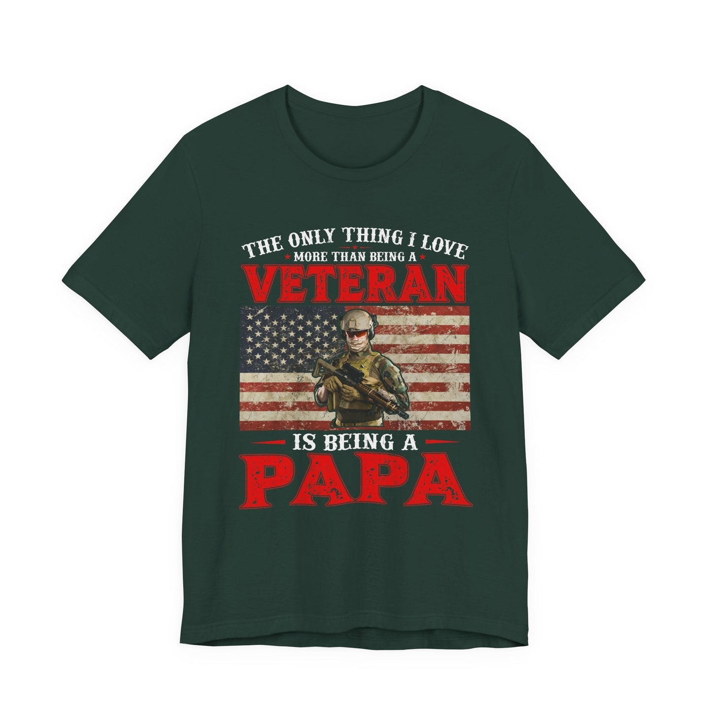 Army Veteran Patriotic Graphic Design Unisex Cotton T-Shirt v30
