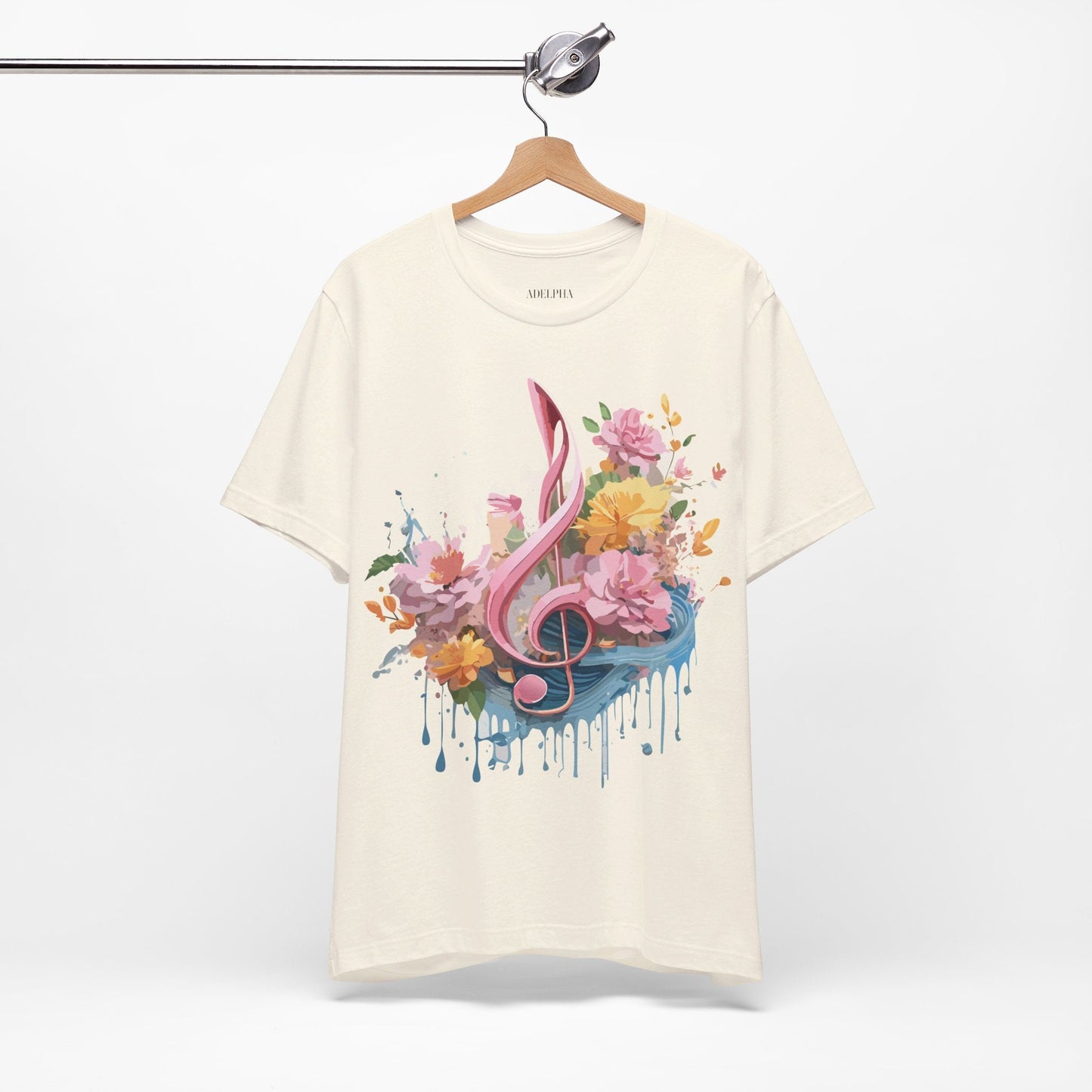 Music Graphic T Shirt Unisex Adelpha Vintage Inspired Art Design Tee Short Sleeve Premium Jersey