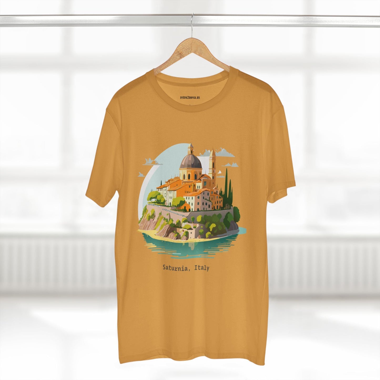 Italy Travel Shirt Unisex Cotton Tee With Original Art Design Retro2Nova Edition