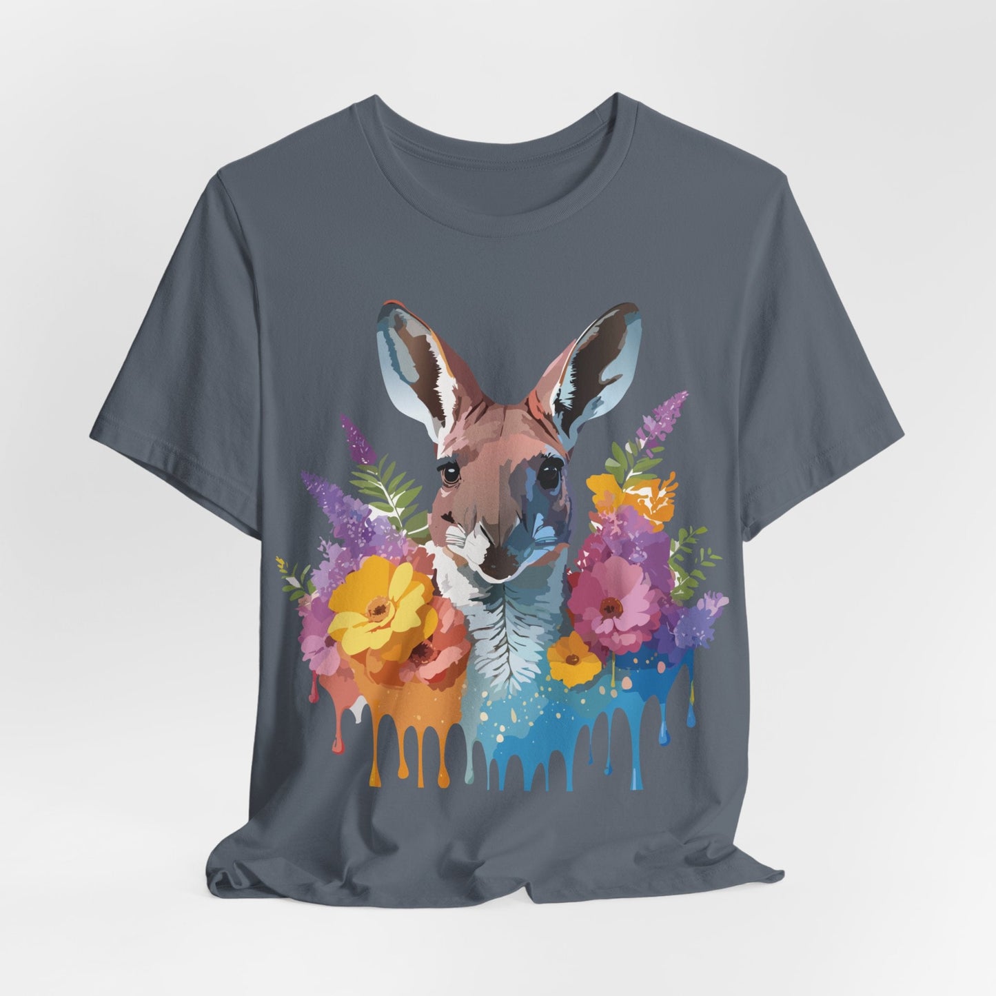 Kangaroo Graphic Tee Unisex Jersey Short Sleeve Adelpha Vintage Inspired Artwork Casual Wear