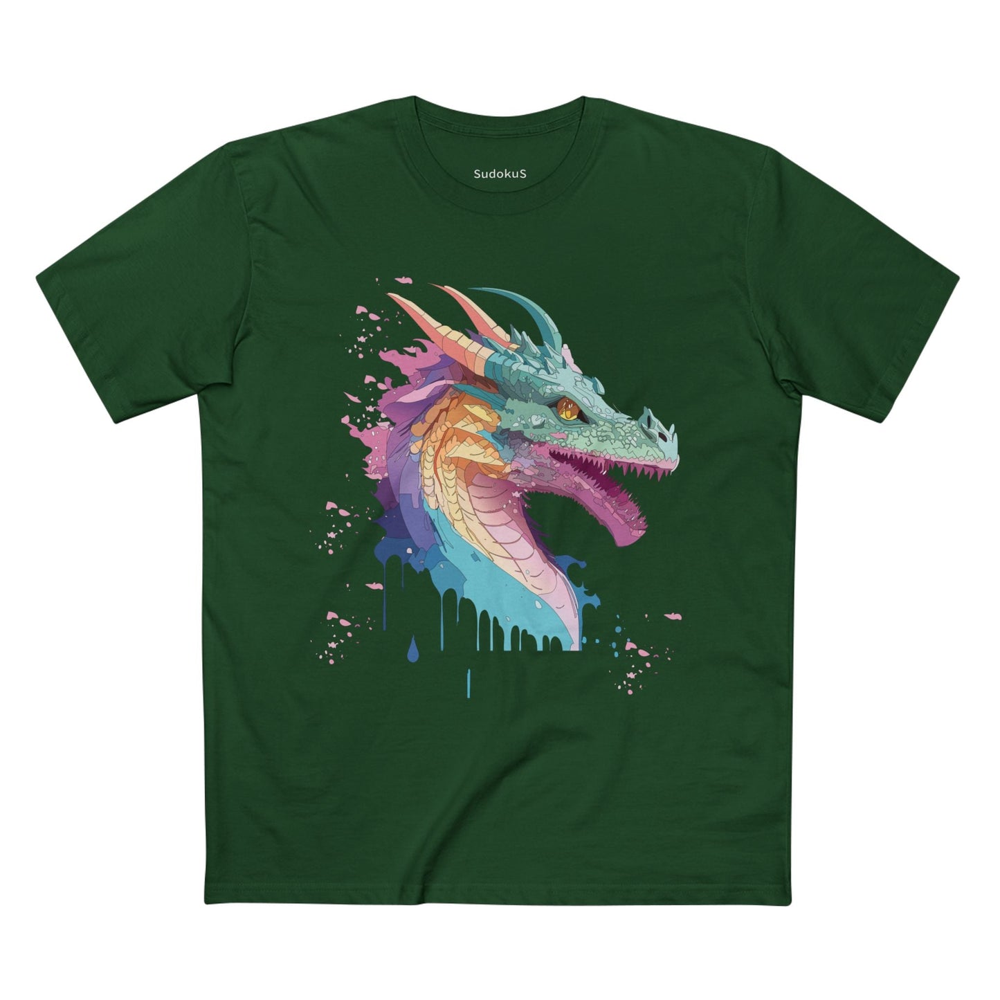 Dragon Graphic Unisex 100 Cotton Staple Tee 7