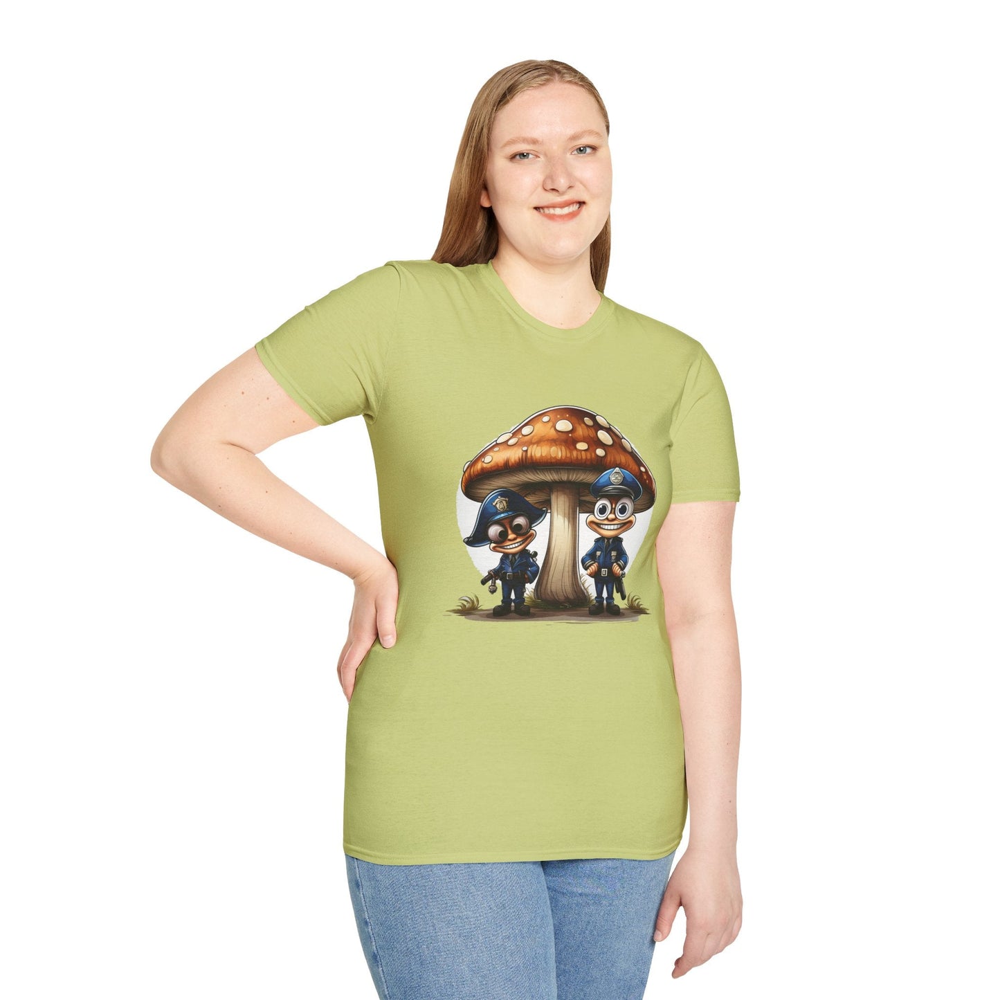Mashroom Tee Shirt Unisex Funny Mashroom Design Shirt With Fungus Gildan Softstyle 64000