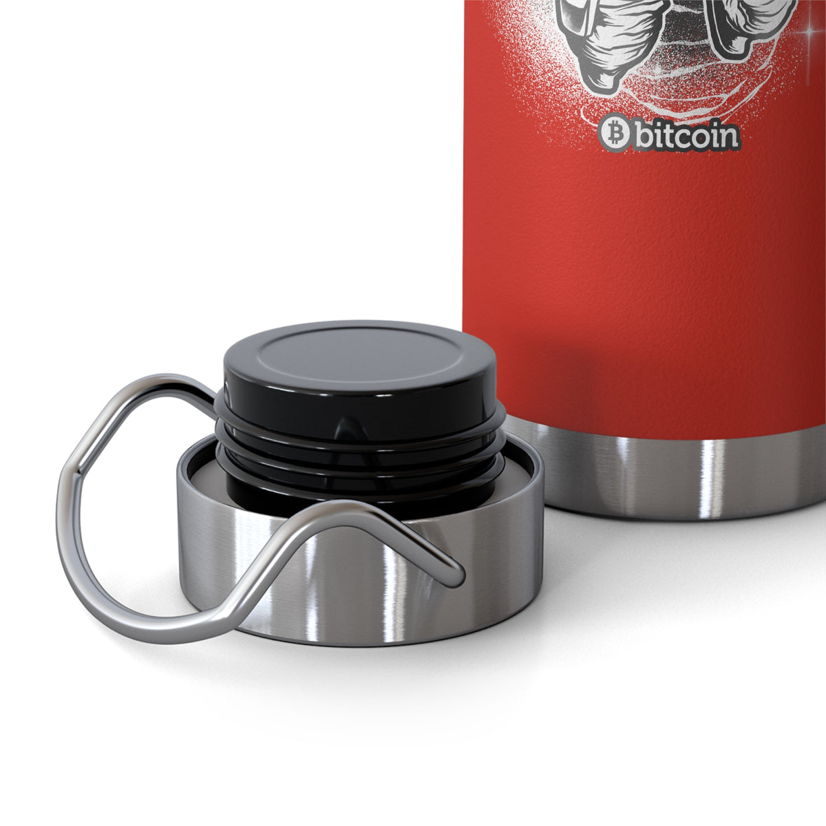 22oz Copper Insulated Water Bottle with Cartoon Design - CV4