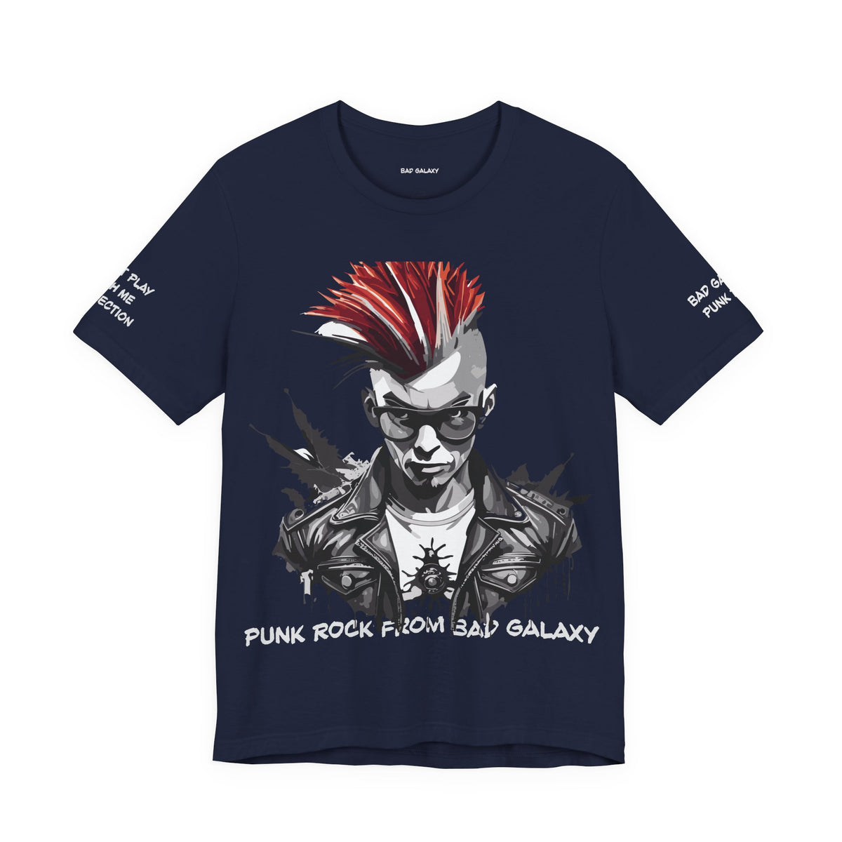 Punk Rock Graphic Unisex Cotton Bella+Canvas Tee with Art Design b24