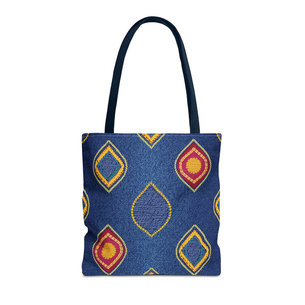 Diwali Graphic Denim Fabric Imitation Print Unisex Canvas Bag Poly Spun 3 Sizes Tote Bag 205-19