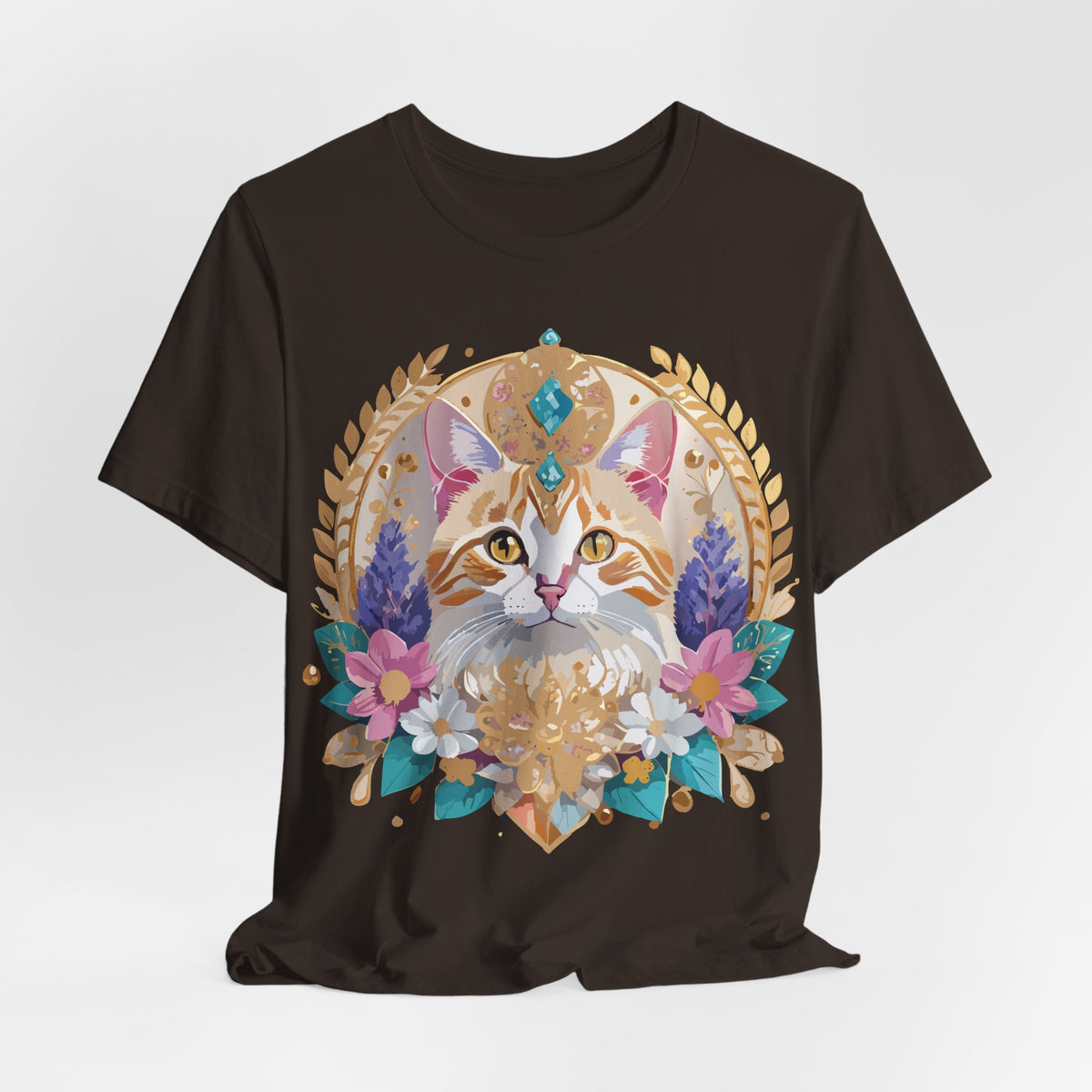 Medallion Graphic Unisex Cotton Bella+Canvas Tee with Art Design d71