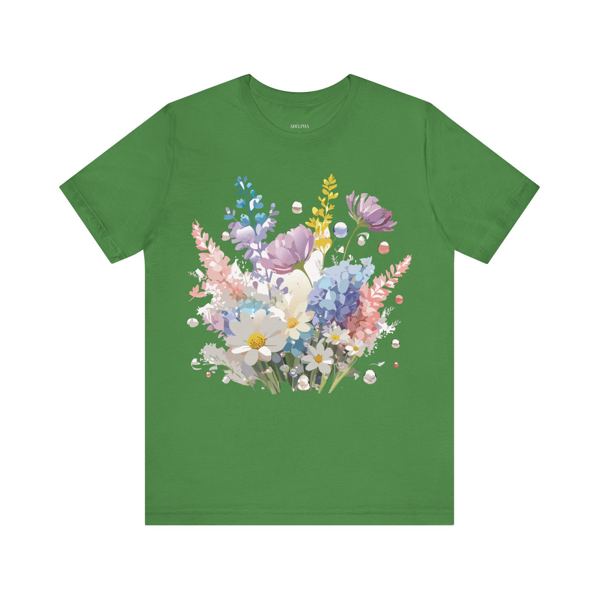 Floral Graphic Tee Shirt - Bella+Canvas Unisex 100 Cotton 14