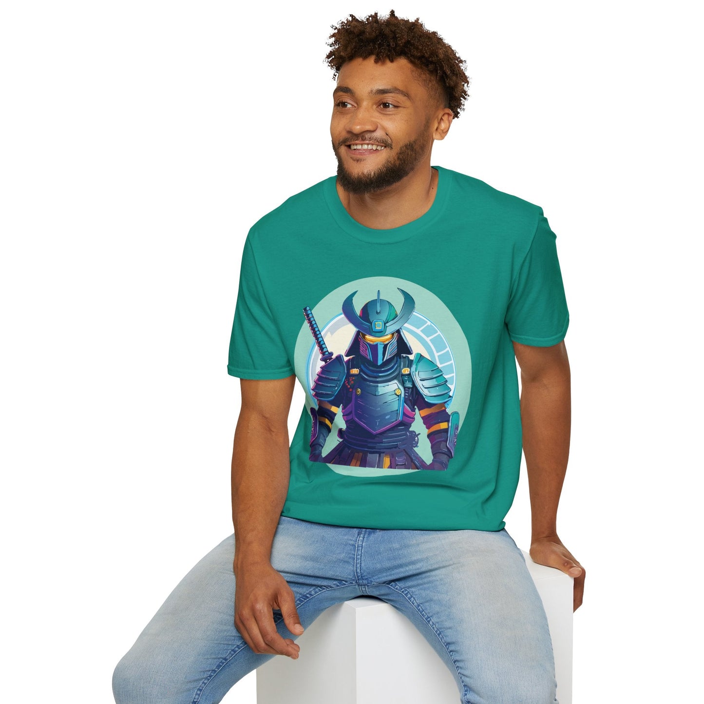 Samurai T Shirt Unisex Softstyle Tee Gildan 64000 Lightweight Ring Spun Cotton Everyday Comfort