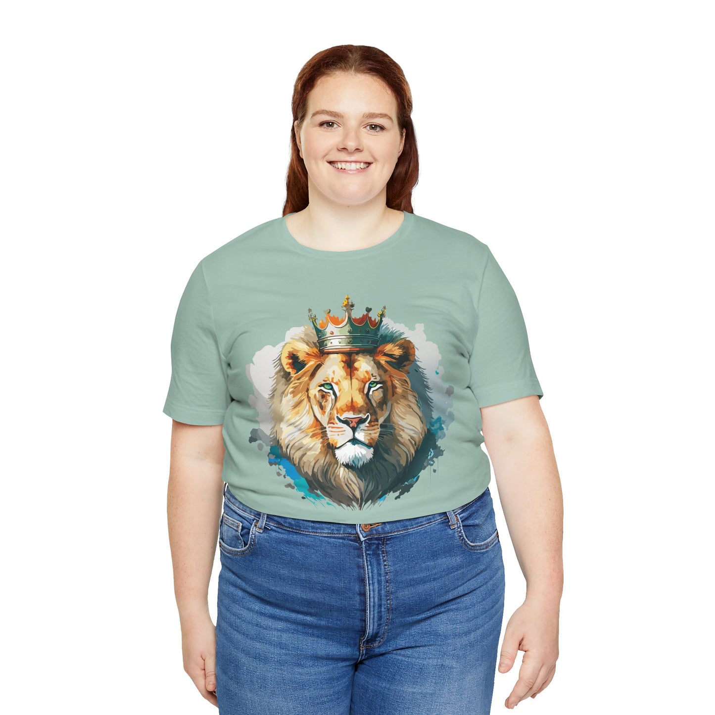 Lion Shirt, Animal Shirt, T-Shirt with Lion, Art Design Tee, Animal Tees, Safari T-Shirt, Crown Tee 13