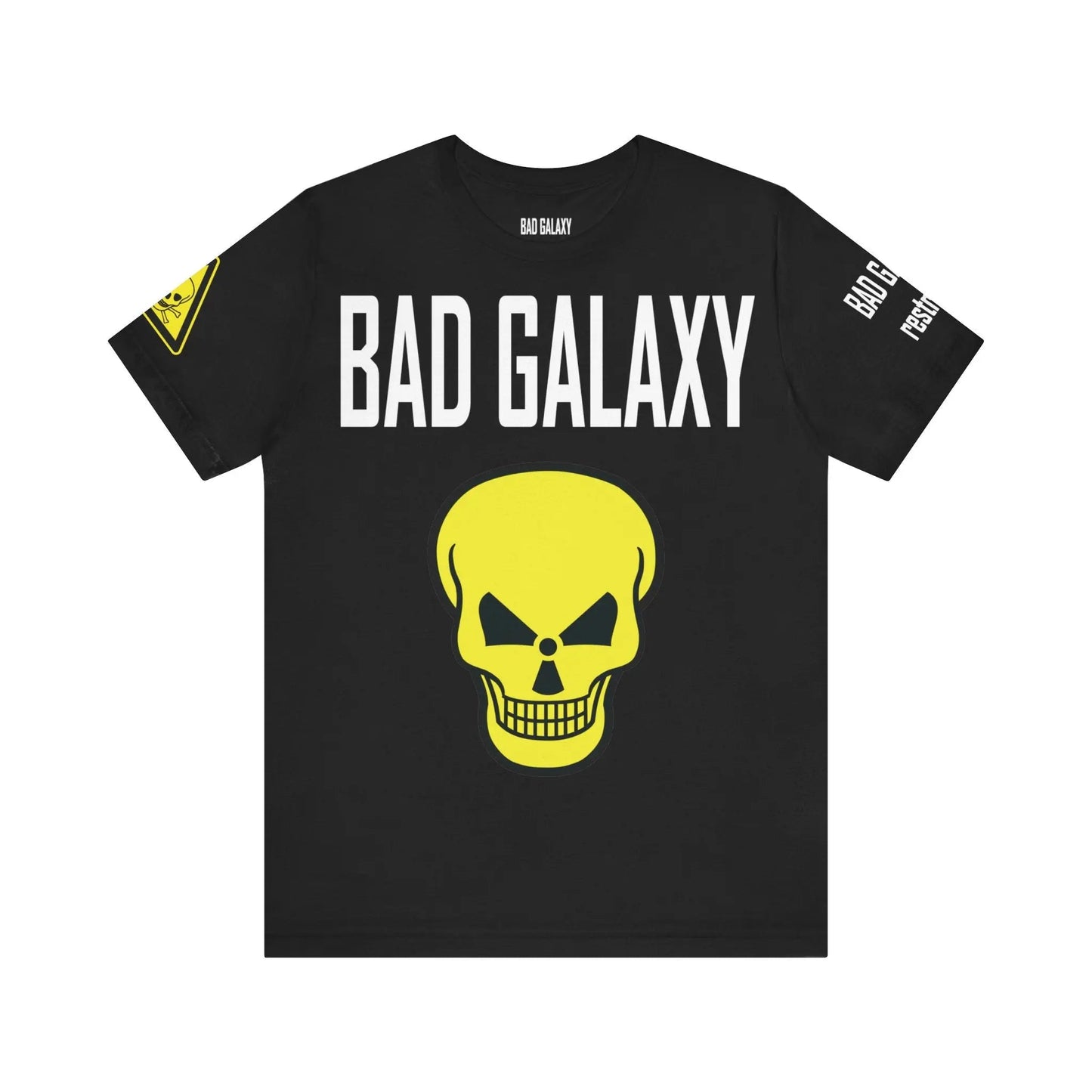Bad Galaxy Skull T Shirt Made To Order 100 Percent Cotton Eco Friendly Inks USA Designed