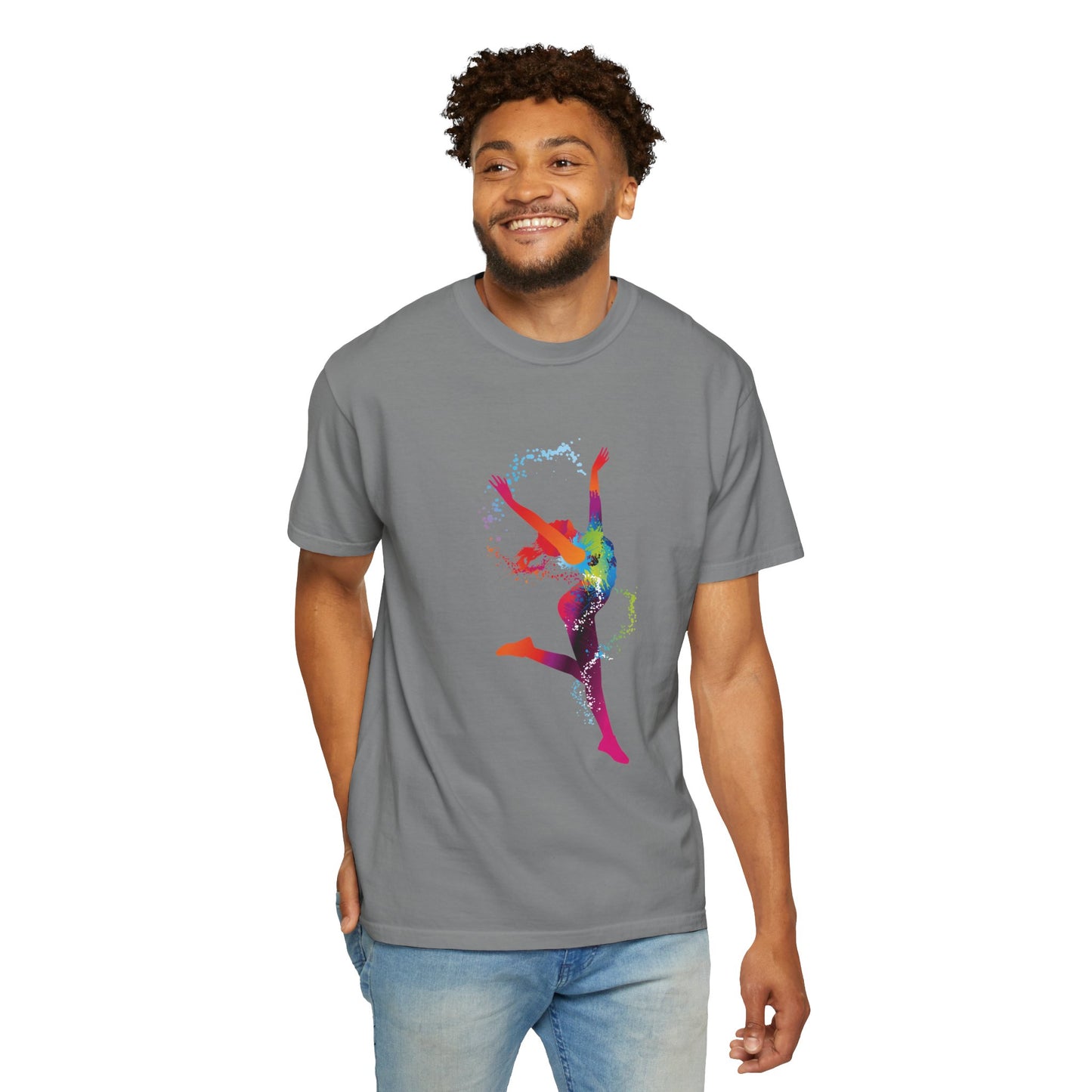 Unisex T-shirt with sports art design