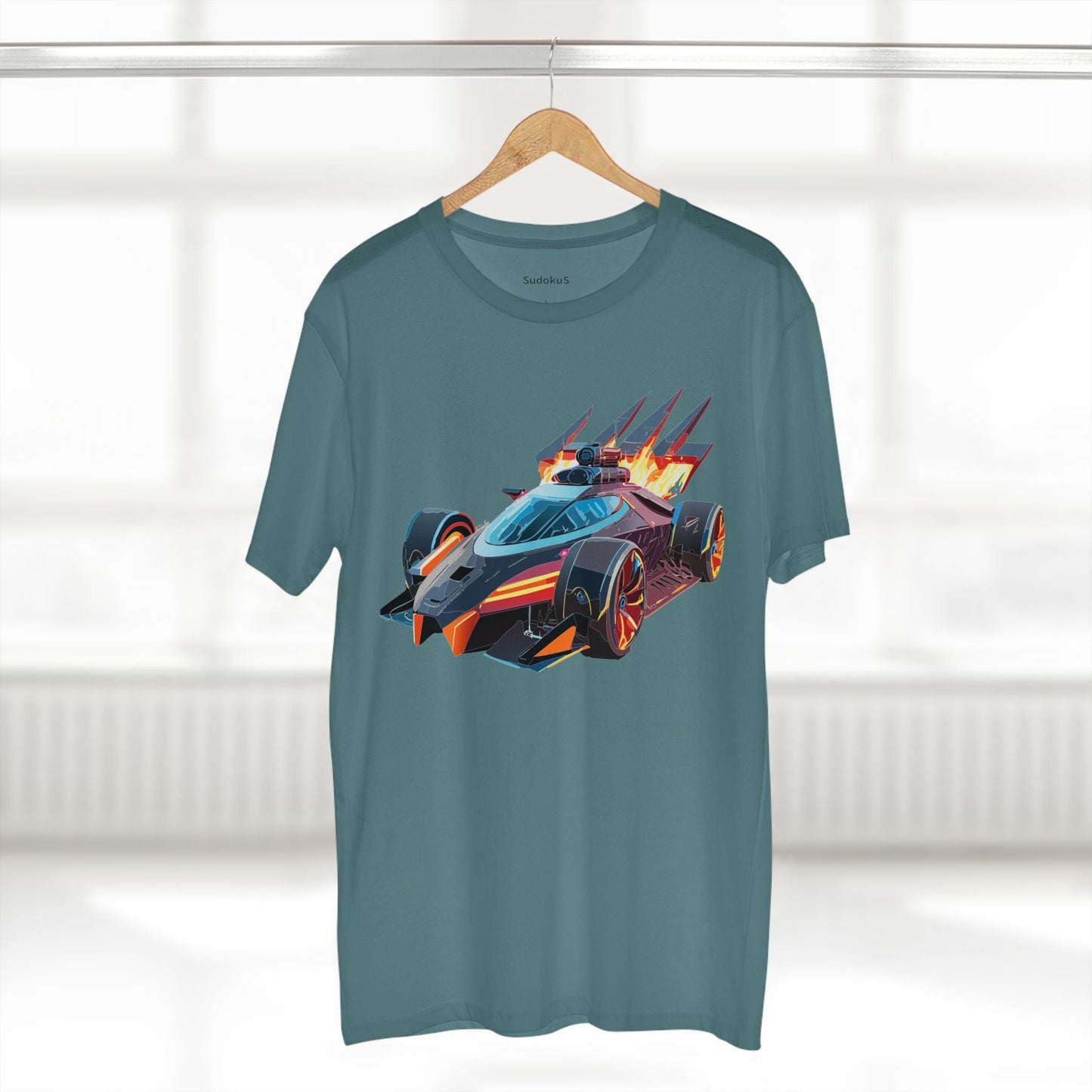 Car Graphic Unisex 100 Cotton Staple Tee 4