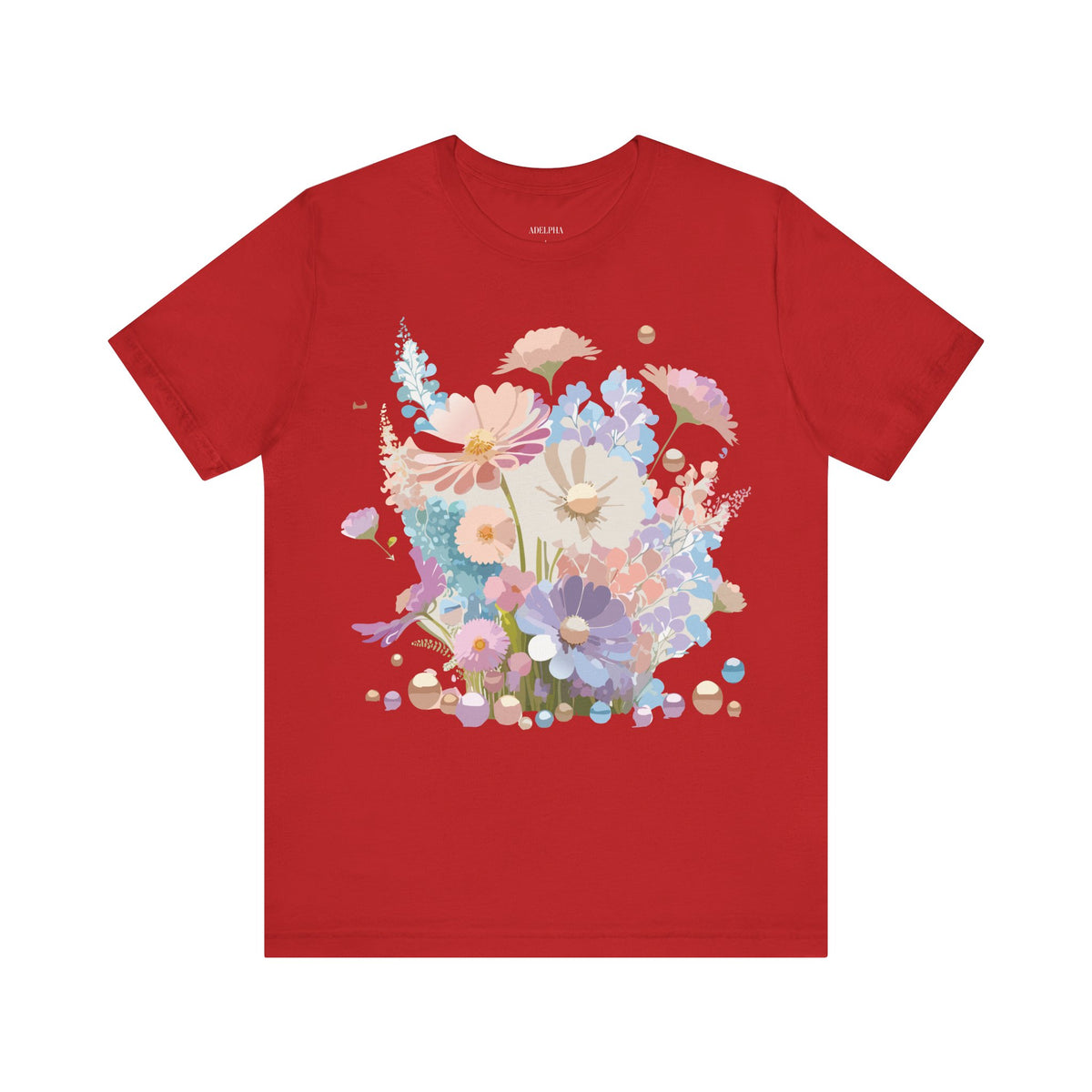 Floral Graphic Tee Shirt - Bella+Canvas Unisex 100 Cotton 15