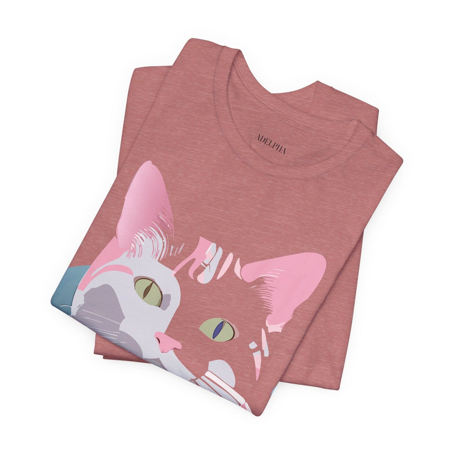 Adelpha Cat Graphic Tee Unisex Short Sleeve Shirt Vintage Inspired Artwork