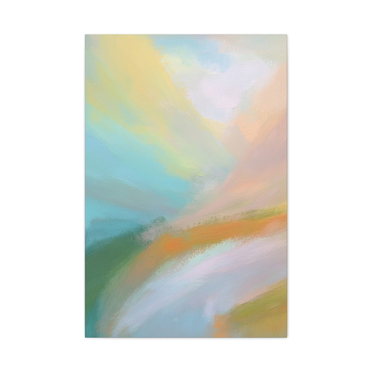 Abstract Pastel Painting Print Canvas 20x24,20x30,24x30 24x32,24x36,30x40 32x48,36x48,40x60 Pine-Wood Inner Frame ABS-94