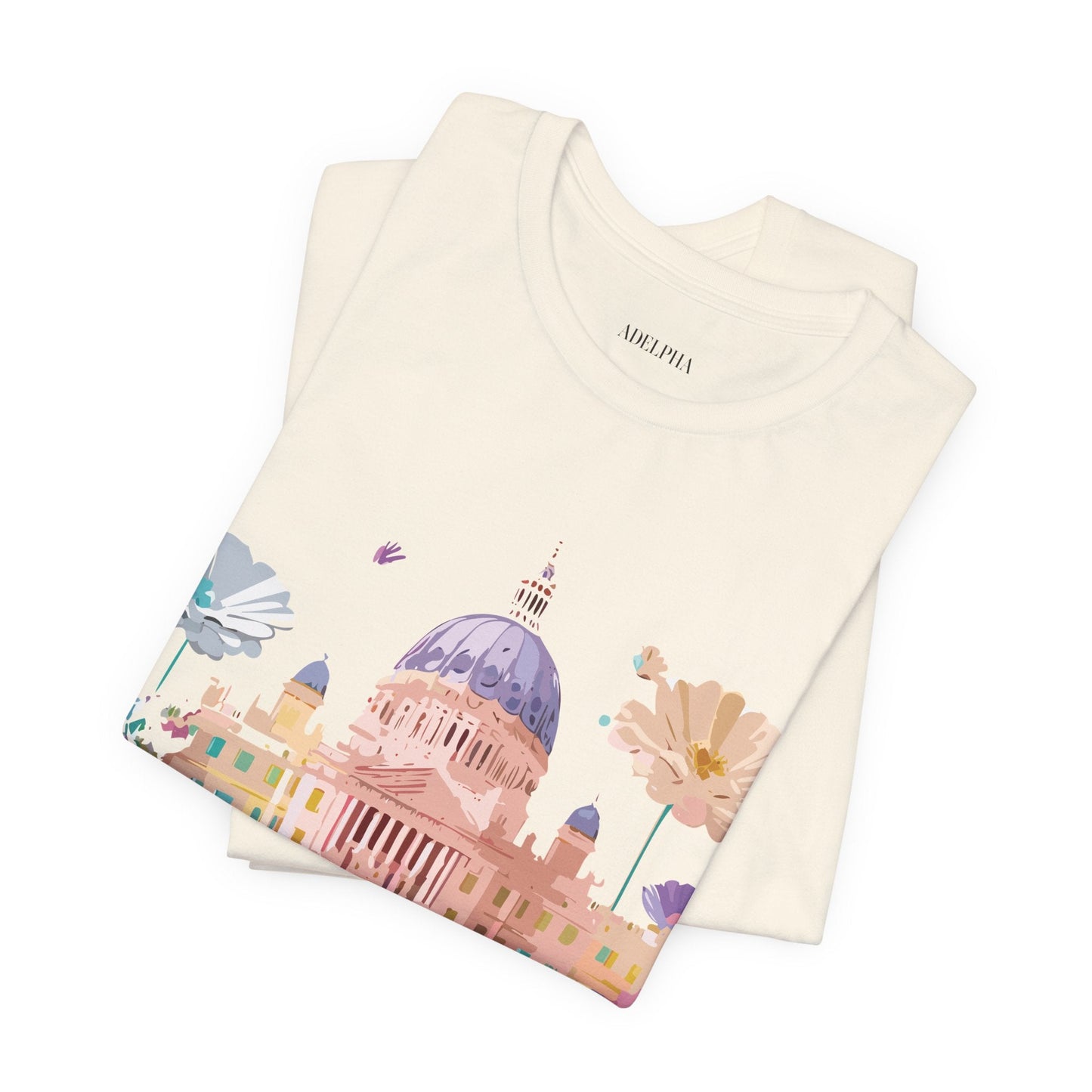 Madrid Tourist Shirt Unisex Graphic Tee With Vintage Adelpha Art Design Short Sleeve