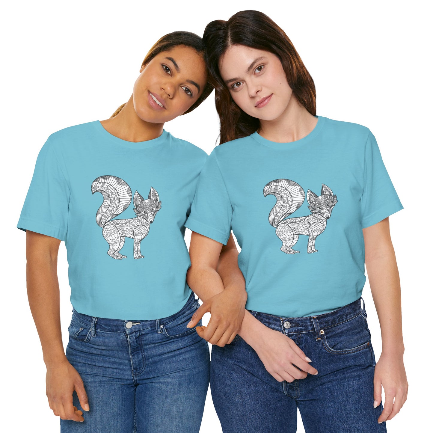 Camiseta unisex con estampado de animales 