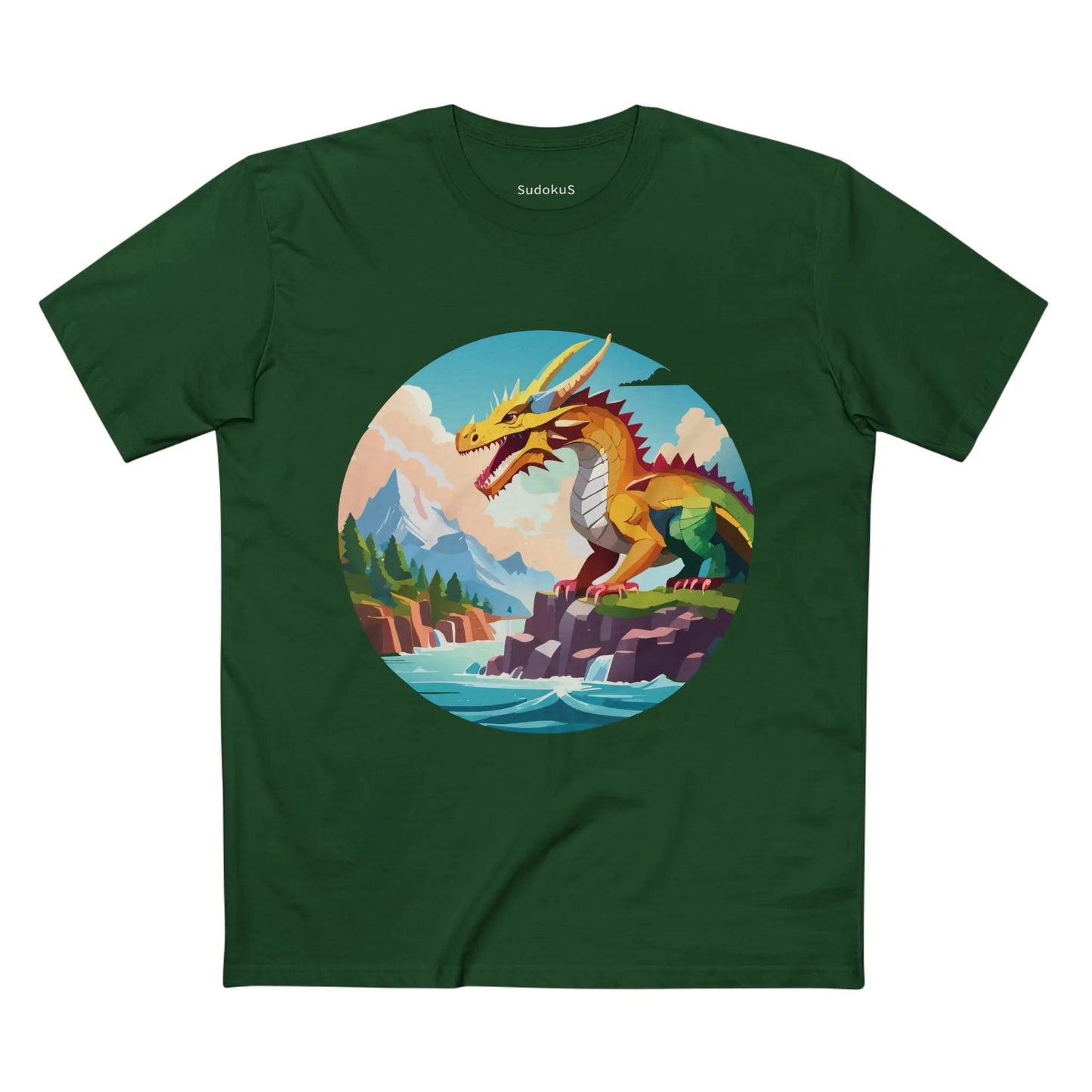 Dragon Graphic Unisex 100 Cotton Staple Tee 31
