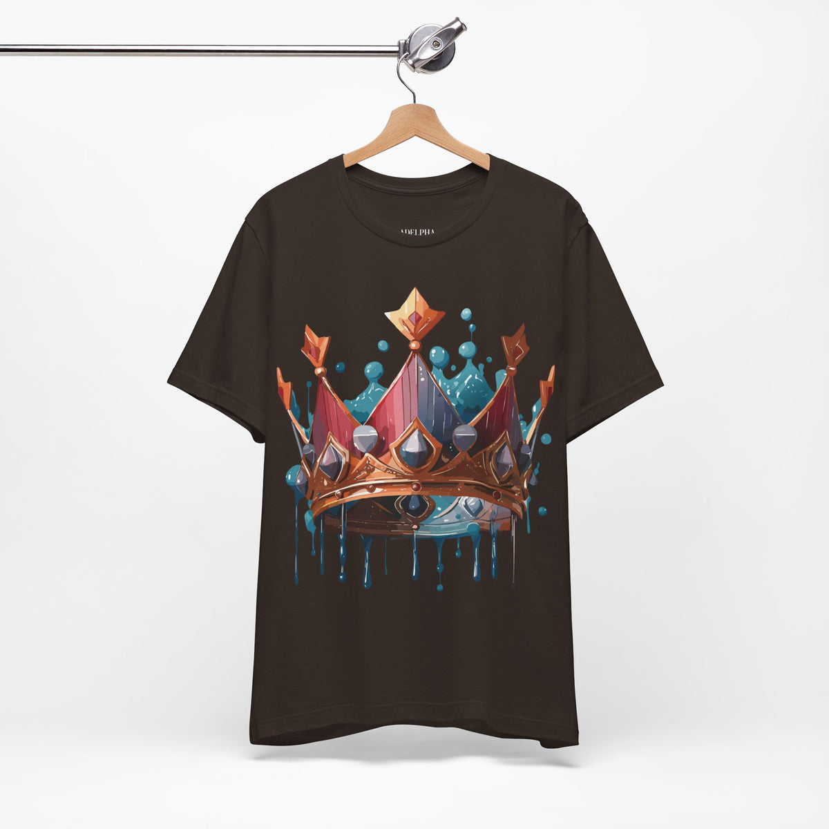 Crown Graphic Unisex Cotton Bella+Canvas Tee with Art Design n113