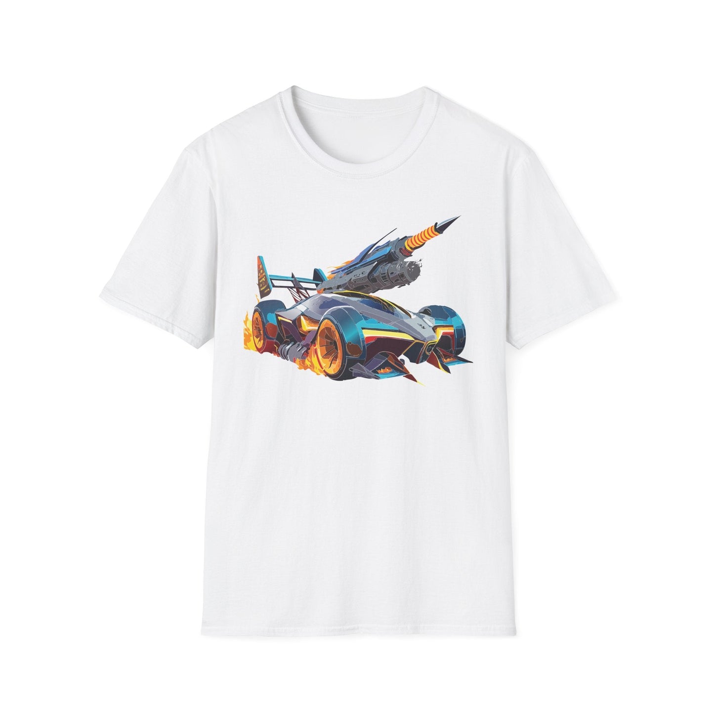 Unisex Car T Shirt Softstyle Cotton Tee With Car Design Hot Wheels Graphic Tee For Men And Women