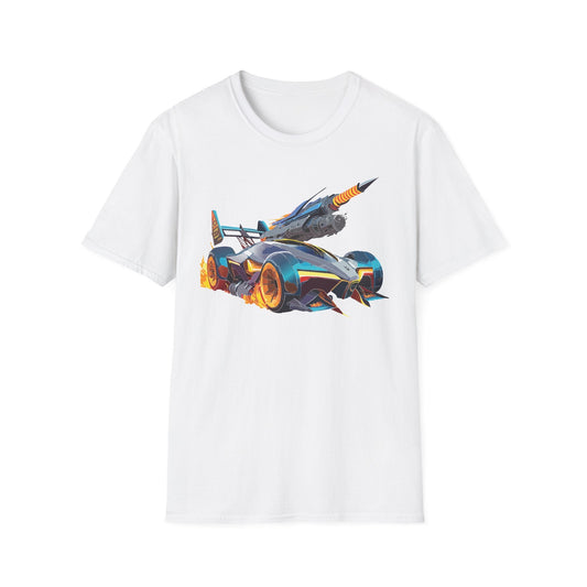 Unisex Car T Shirt Softstyle Cotton Tee With Car Design Hot Wheels Graphic Tee For Men And Women