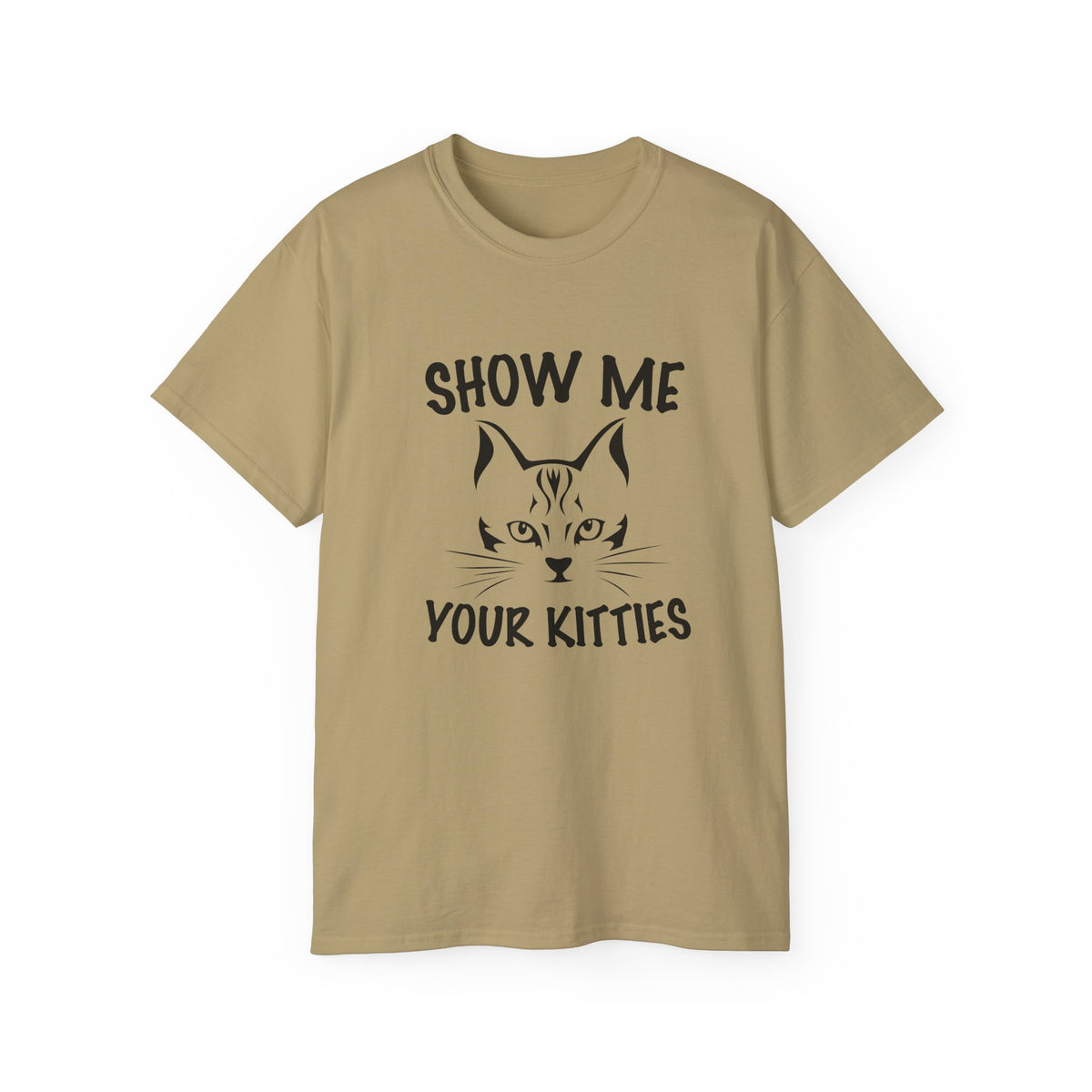 Show Me Your Kitties T-Shirt | Cat Face Graphic Tee, Funny Cat Shirt