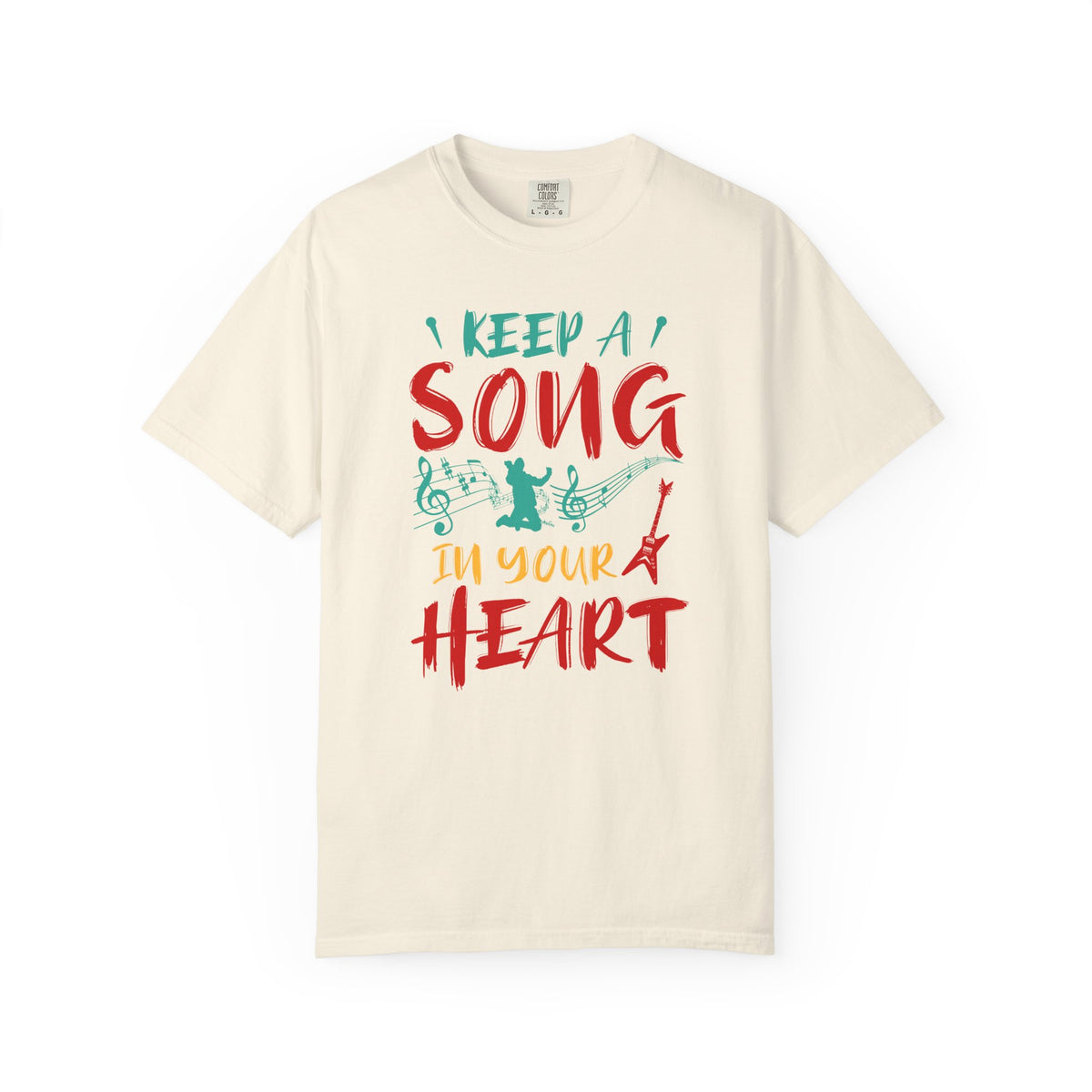 I Keep a Song in Your Heart T-Shirt Music Note Silhouettes Unisex Cotton Tee 037