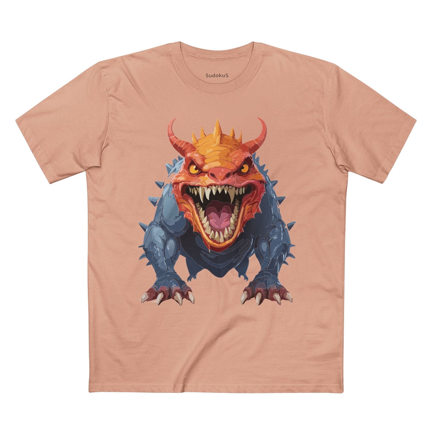 Cartoon Monsters Graphic Unisex 100 Cotton Staple Tee 29