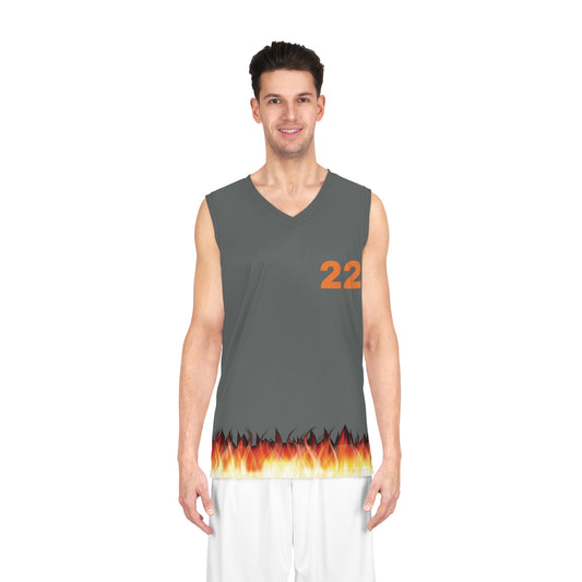 Men's Basketball Tee with Flame