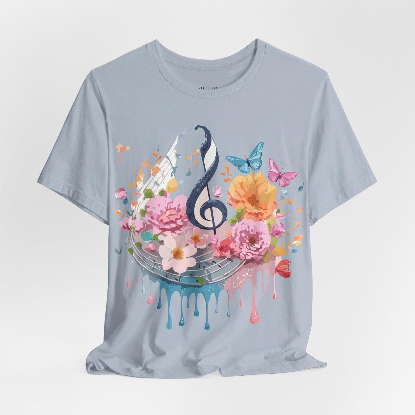 Adelpha Graphic T Shirt Unisex Jersey Short Sleeve Vintage Inspired Artwork Music Tee