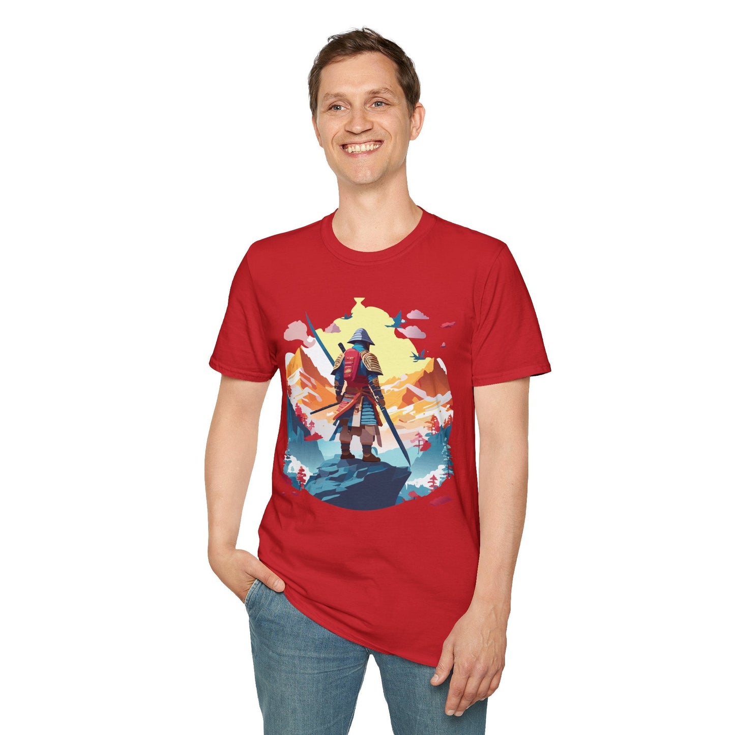 Samurai Shirt Unisex T Shirt Gildan Softstyle 64000 Cotton Tee For Everyday Comfort
