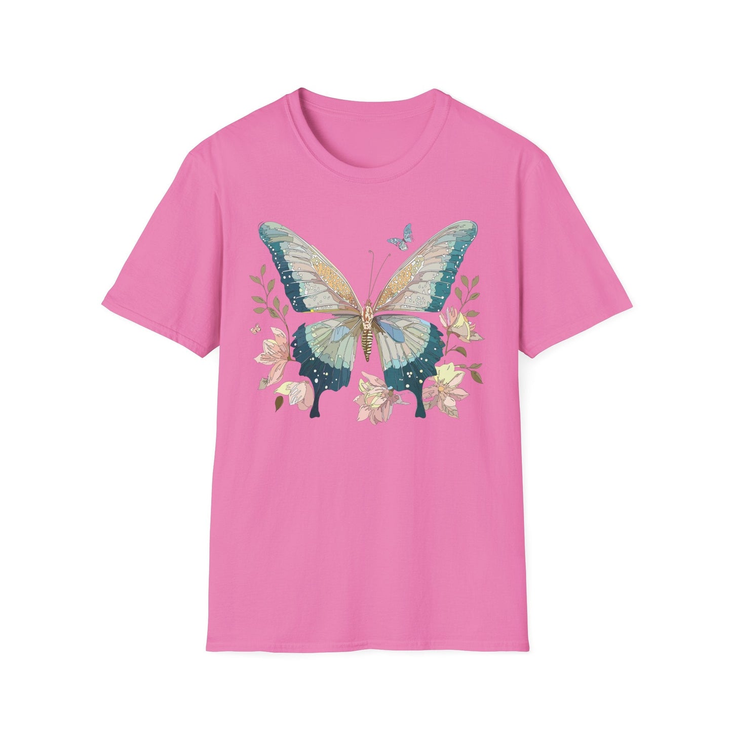 Butterfly T Shirt Unisex Softstyle Short Sleeve Gildan 64000 Monarch Inspired Shirt