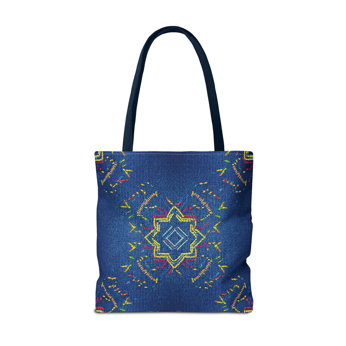 Diwali Graphic Denim Fabric Imitation Print Unisex Canvas Bag Poly Spun 3 Sizes Tote Bag 205-16
